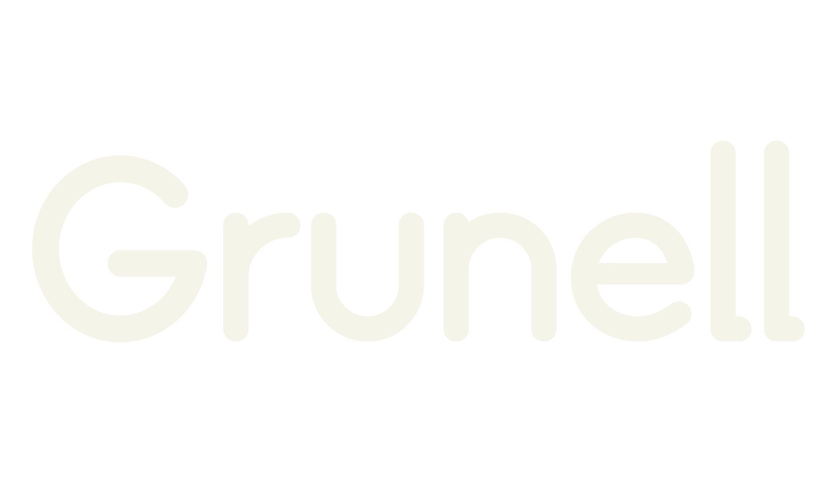 Grunell, rounded font preview