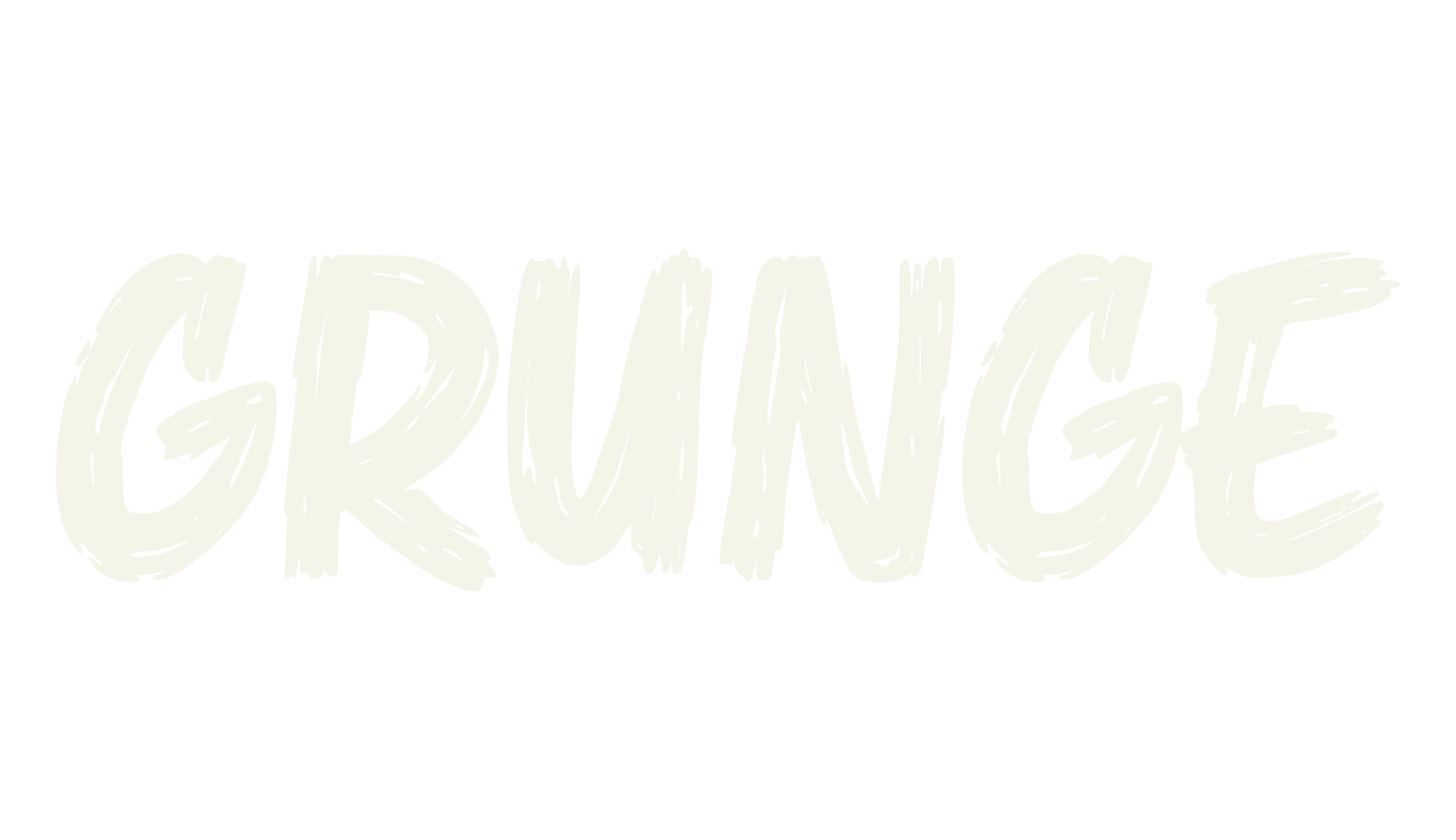 Grunge, handwritten font preview