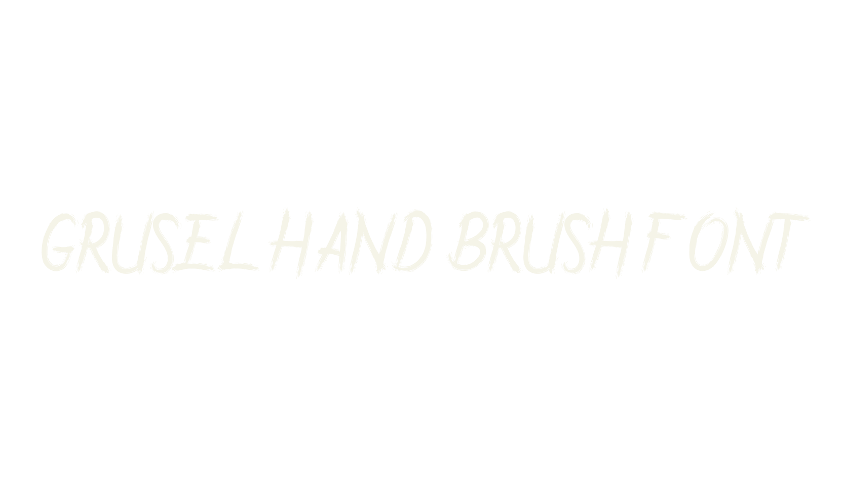 Grusel Hand Brush Font, brush font preview