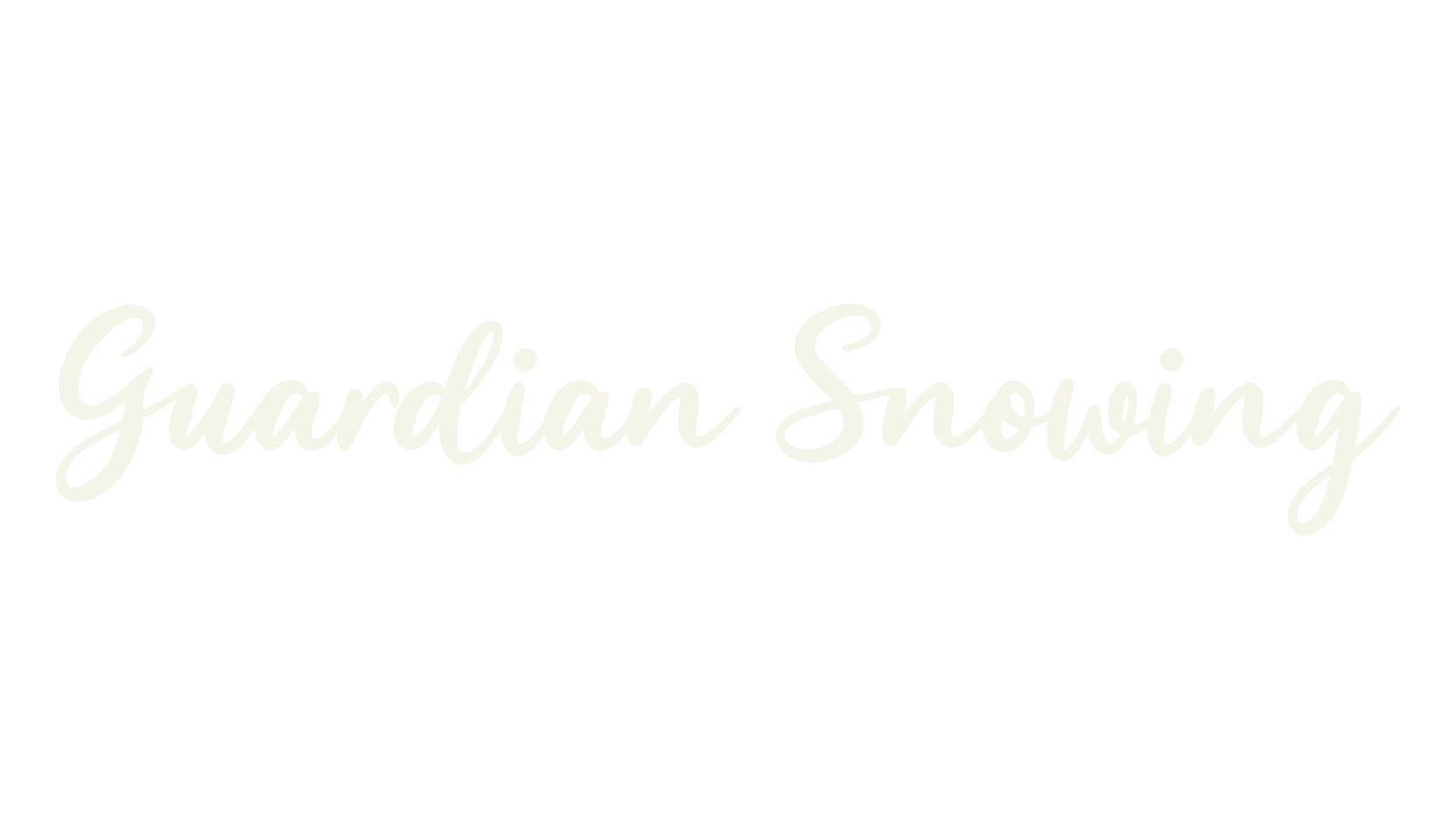 Guardian Snowing, calligraphy font preview