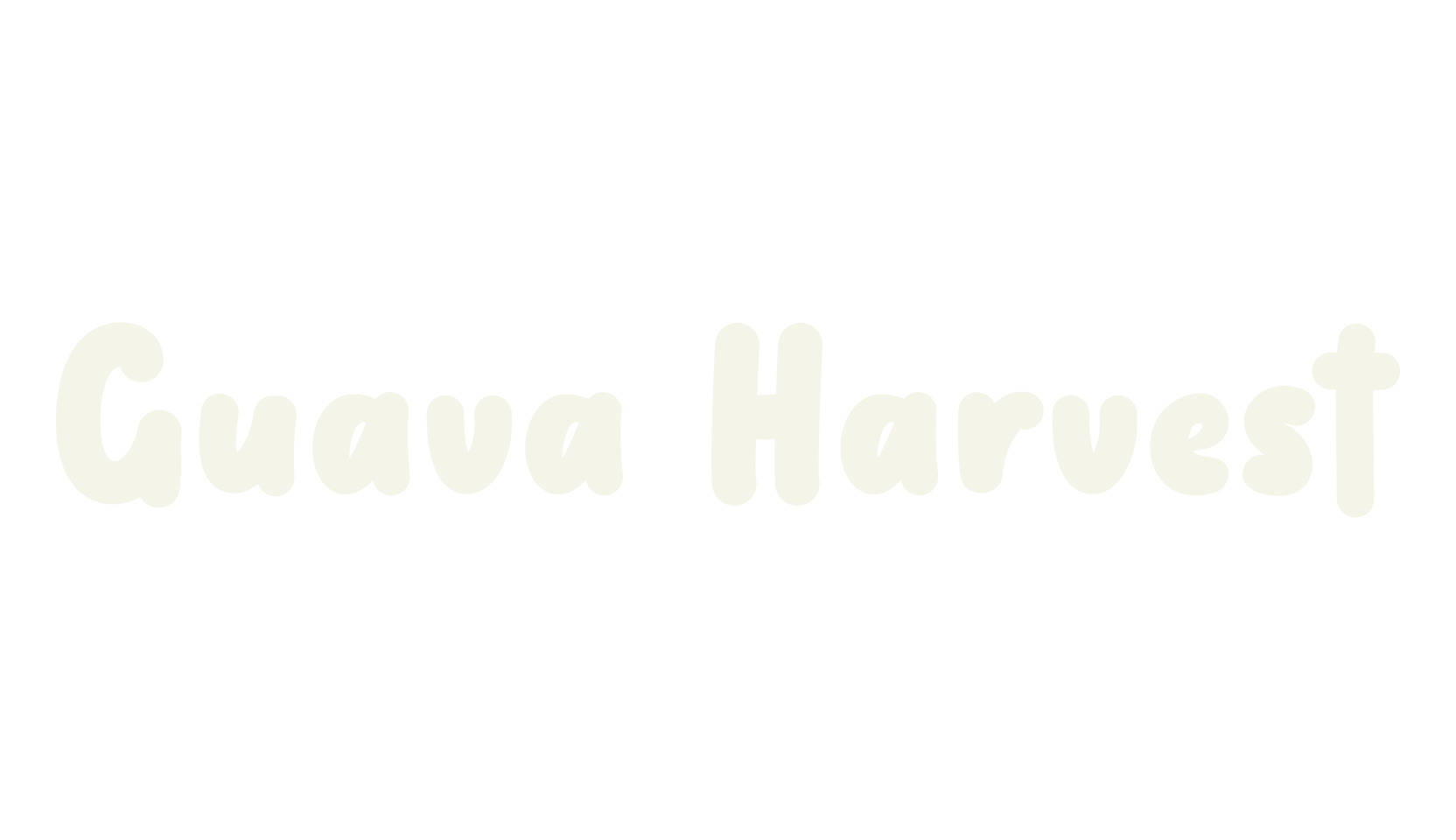 Guava Harvest, handwriting font preview
