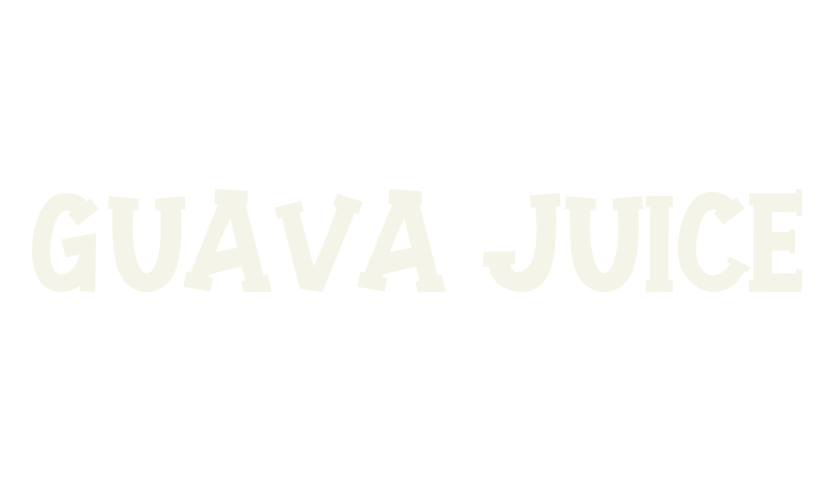 GUAVA JUICE, dingbats font preview