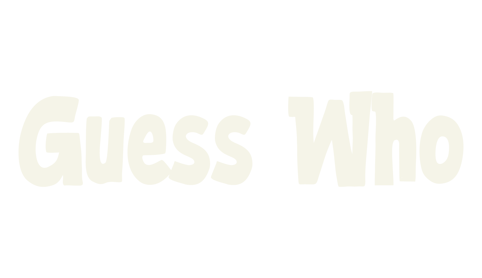 Guess Who, creative font preview