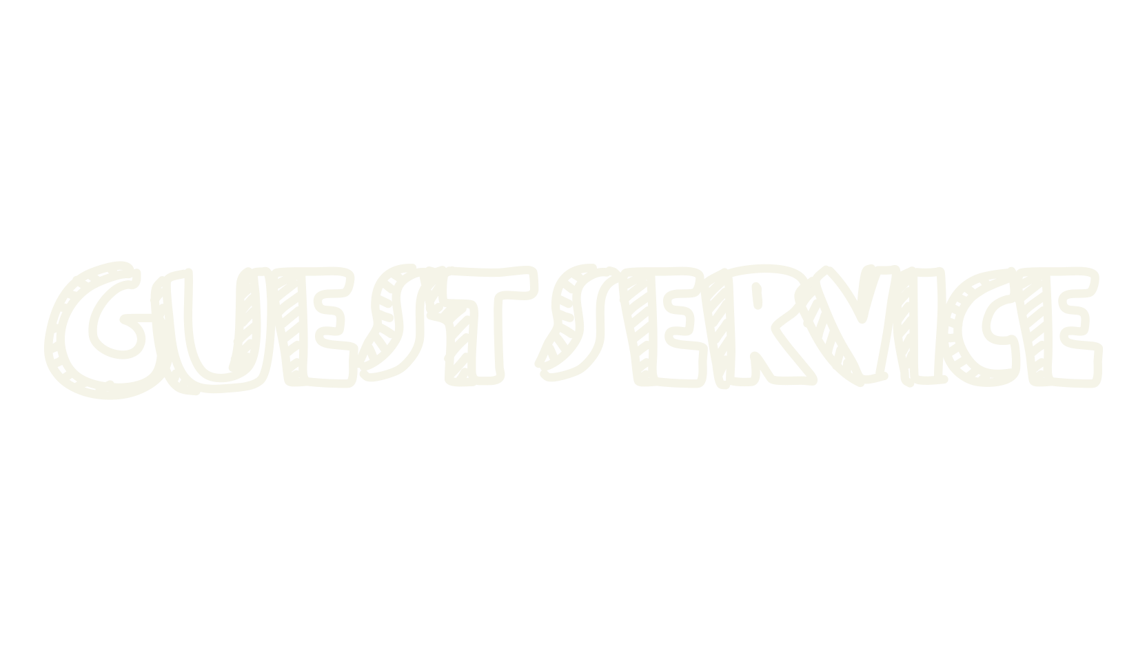 Guestservice, handwritten font preview