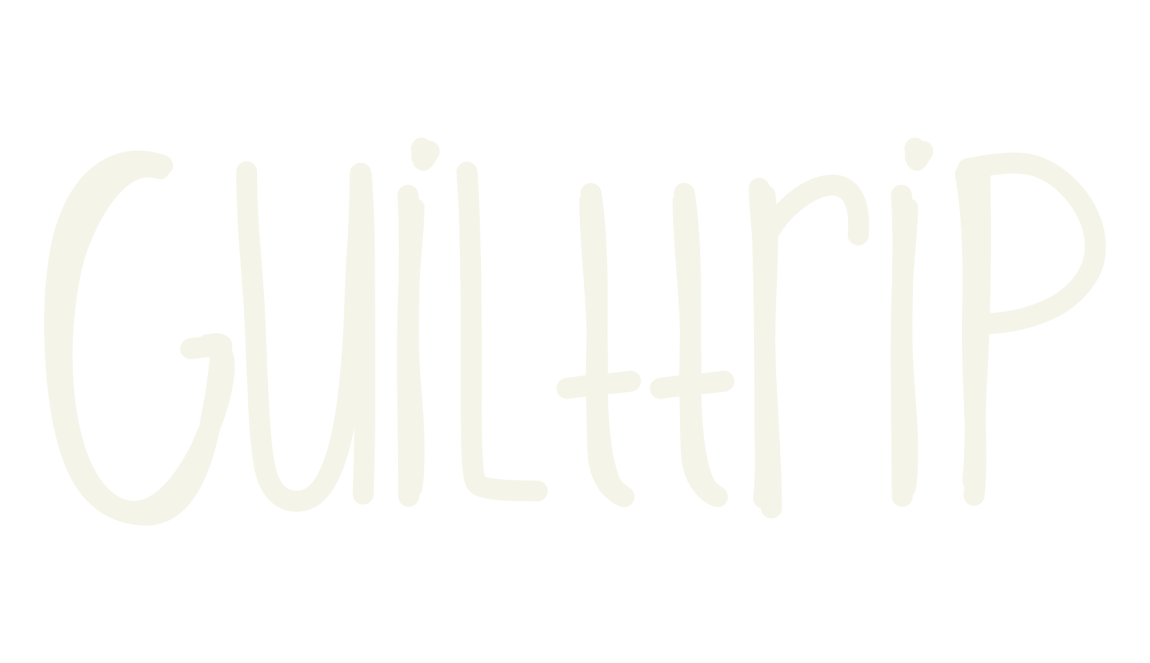 GuiltTrip, handwritten font preview