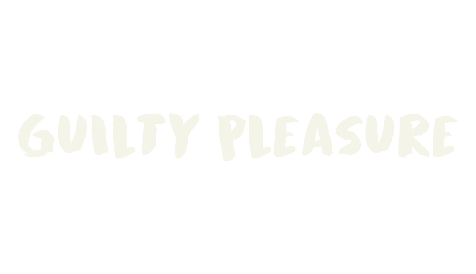 Guilty Pleasure, handwritten font preview
