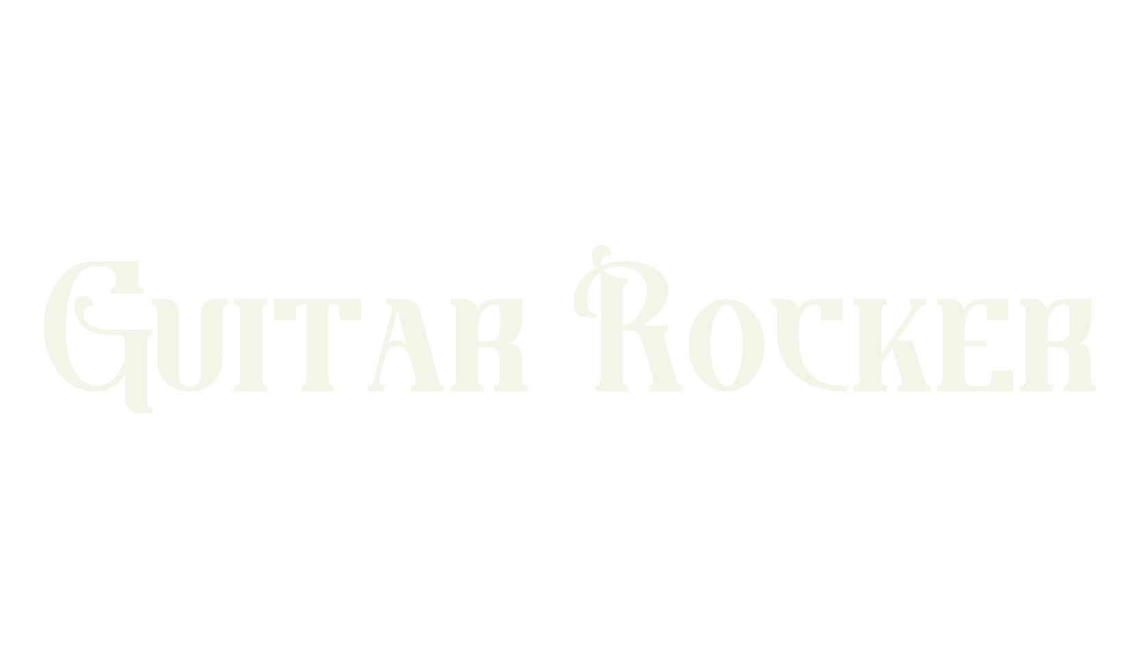 Guitar Rocker, tattoo font preview