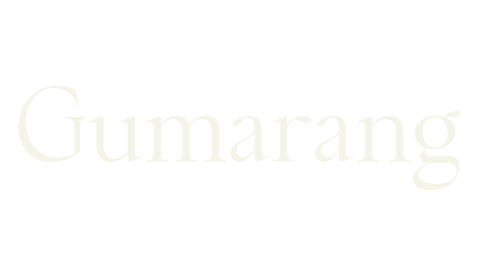 Gumarang, fancy font preview