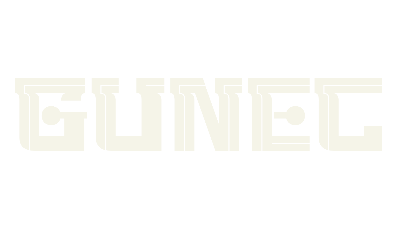 GUNEC, futuristic font preview
