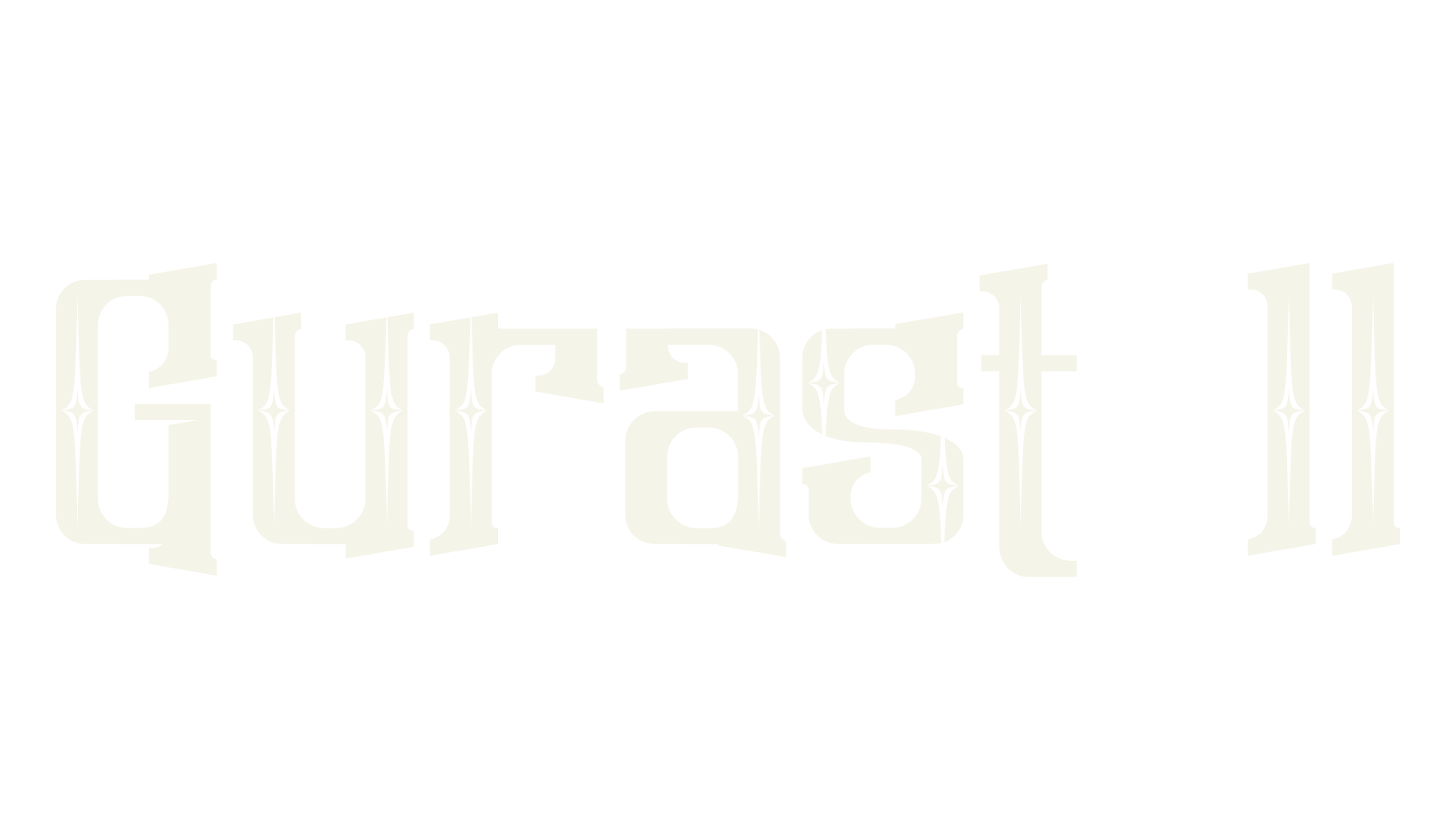 Gurast ll, gothic font preview