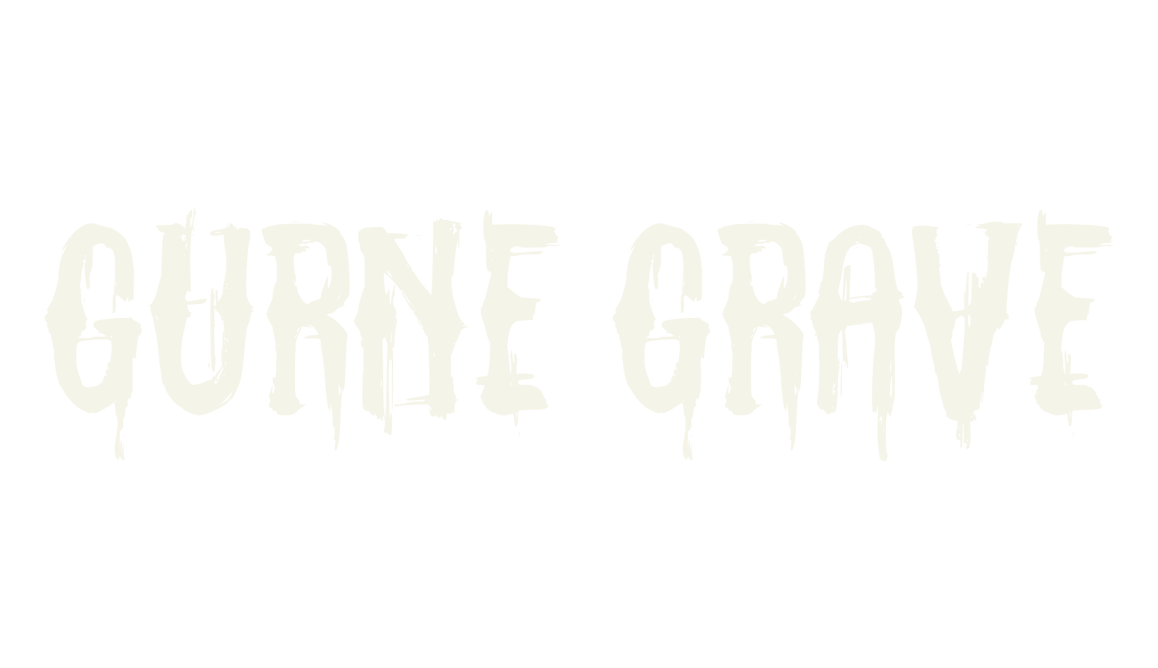 Gurne Grave, scary font preview