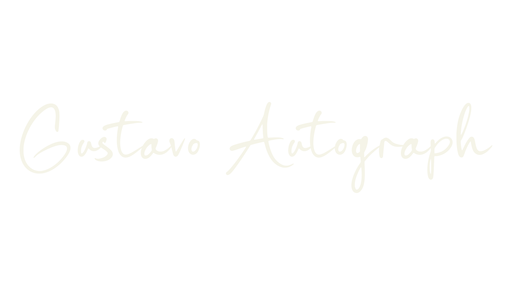 Gustavo Autograph, whimsical font preview