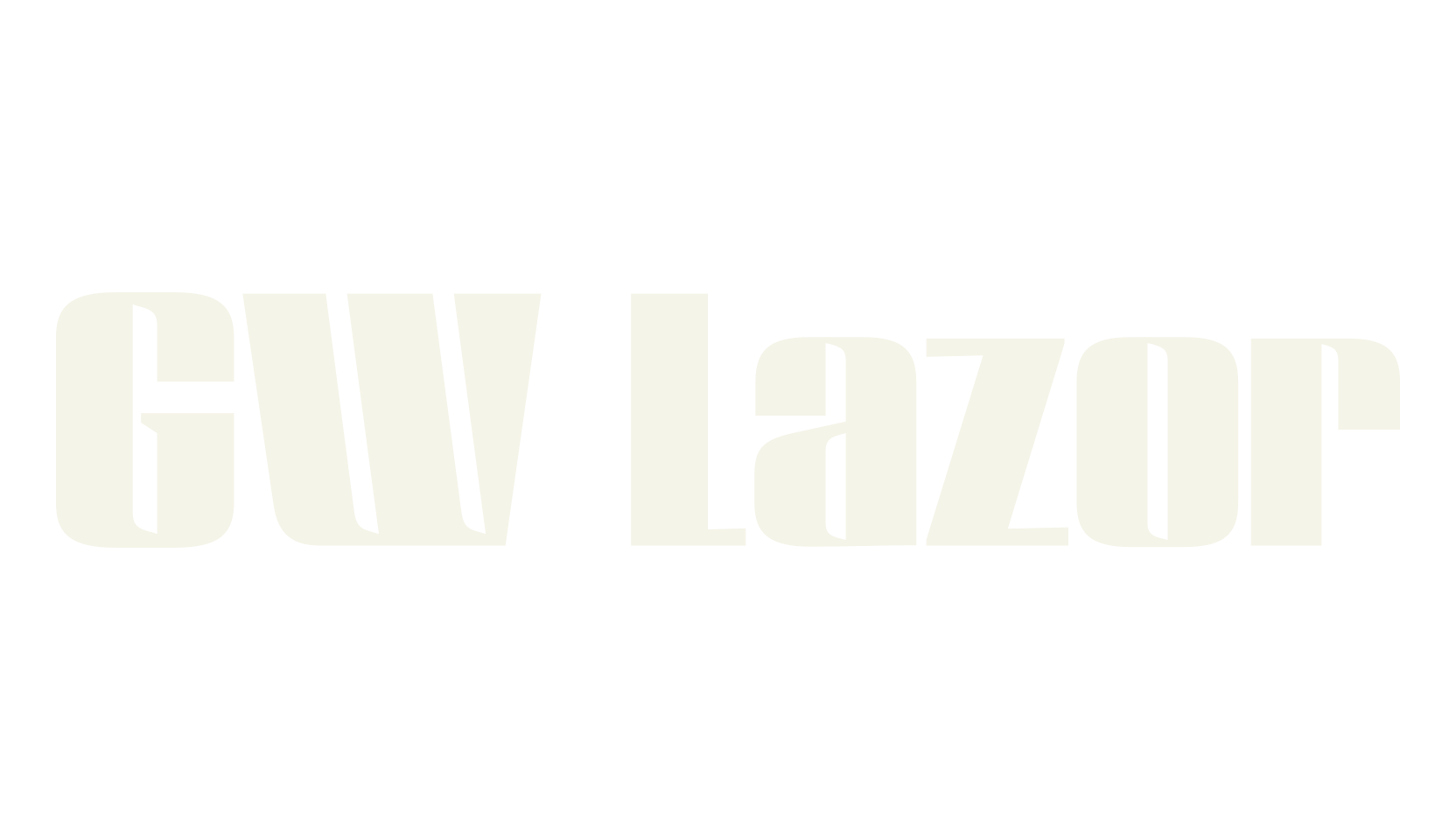 GW Lazor, website font preview