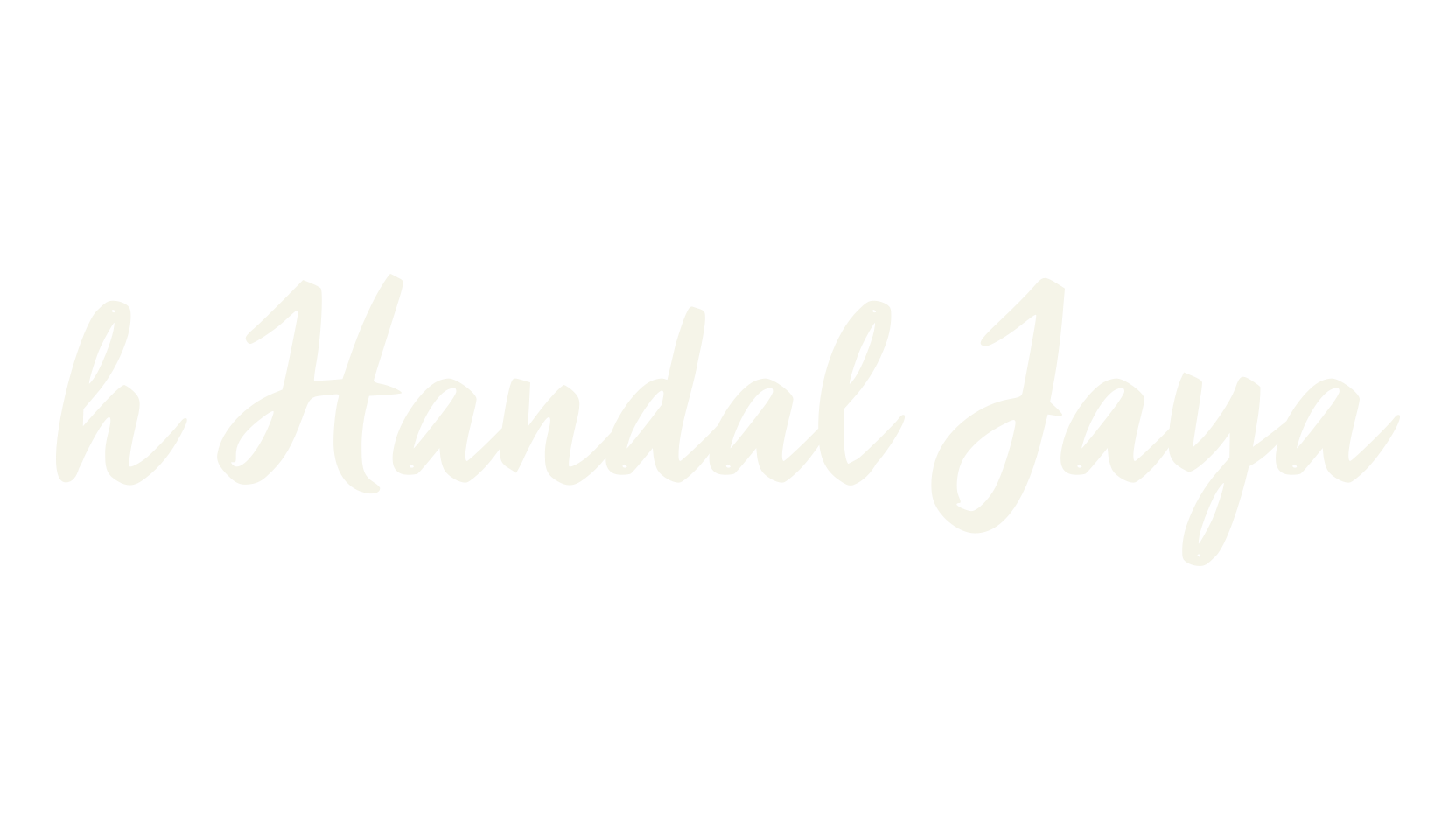 h Handal Jaya, fashion script font preview