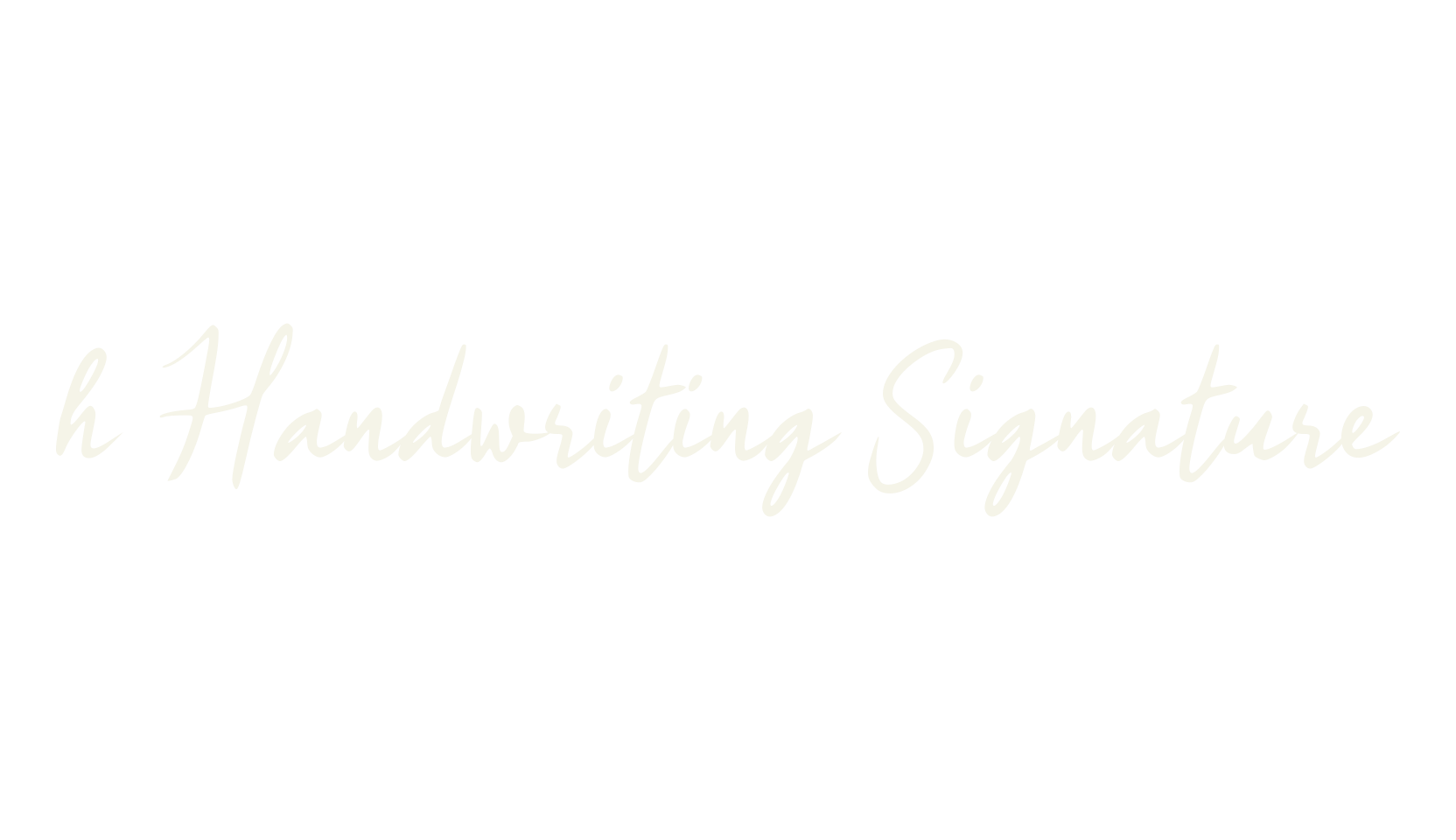h Handwriting Signature, handwriting font preview