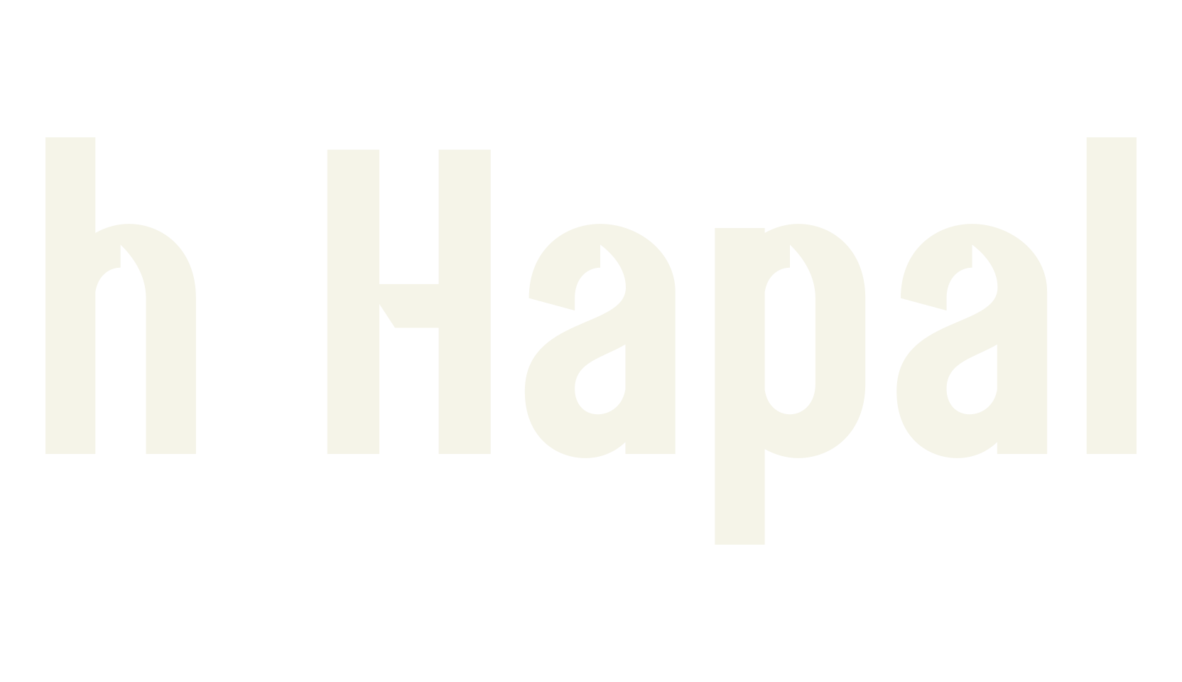 h Hapal, design font preview