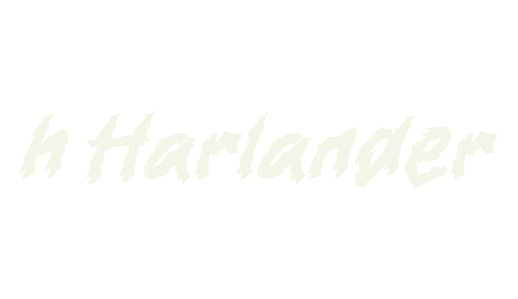 h Harlander, fashion sign font preview