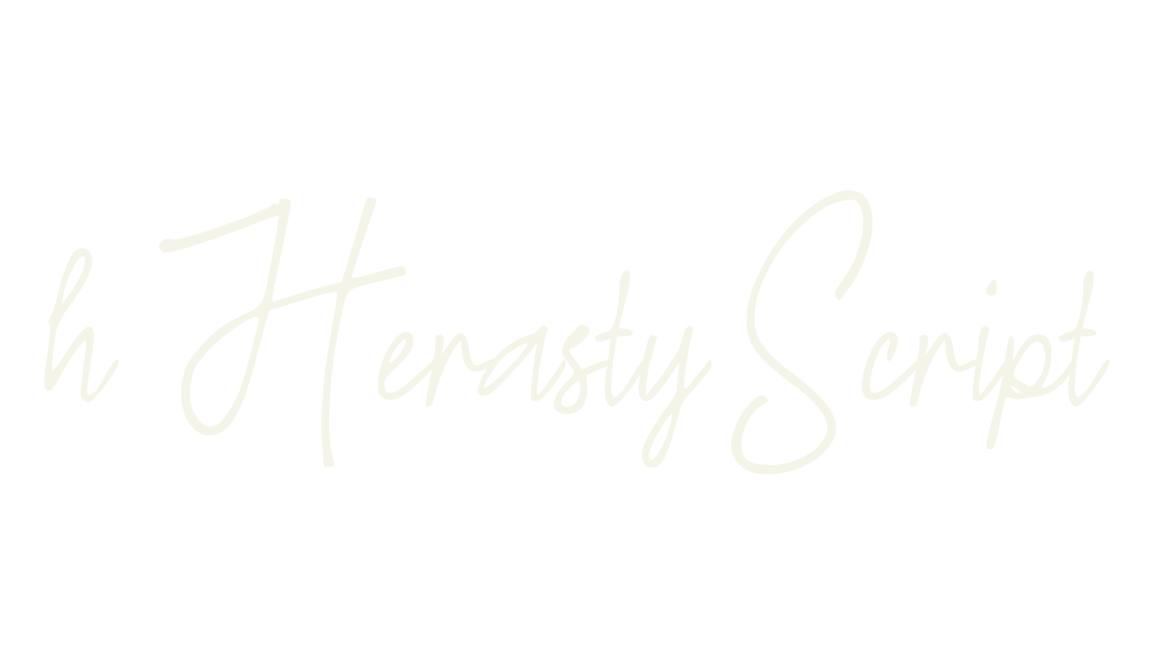 h Herasty Script, fashion script font preview