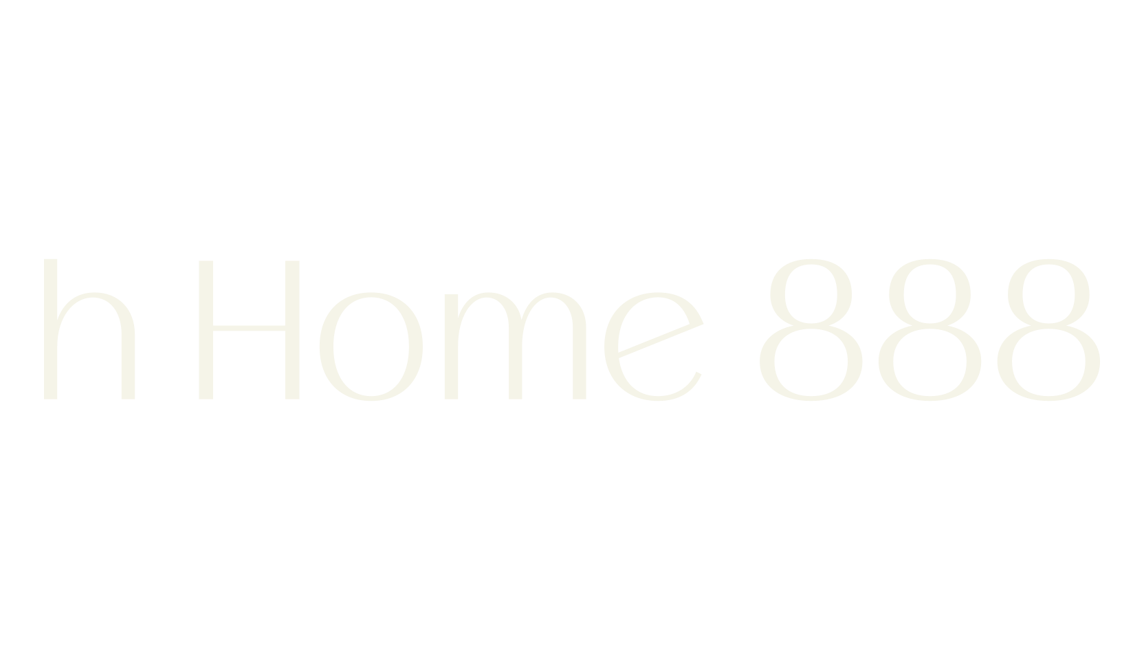 h Home 888, basic font preview