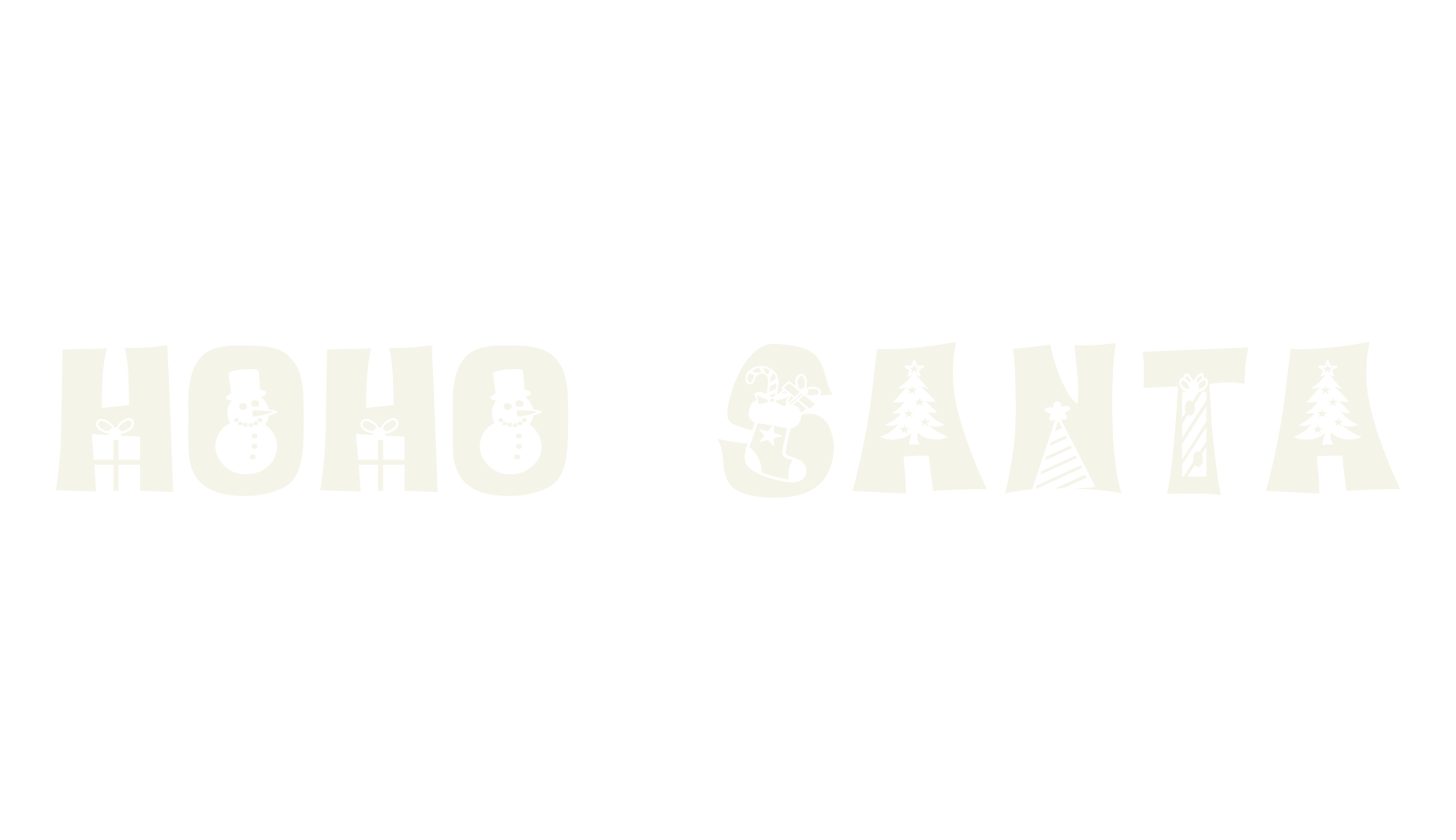 hoho santa, display market font preview