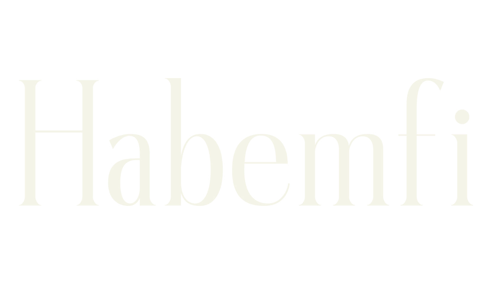 Habemfi, serif font preview