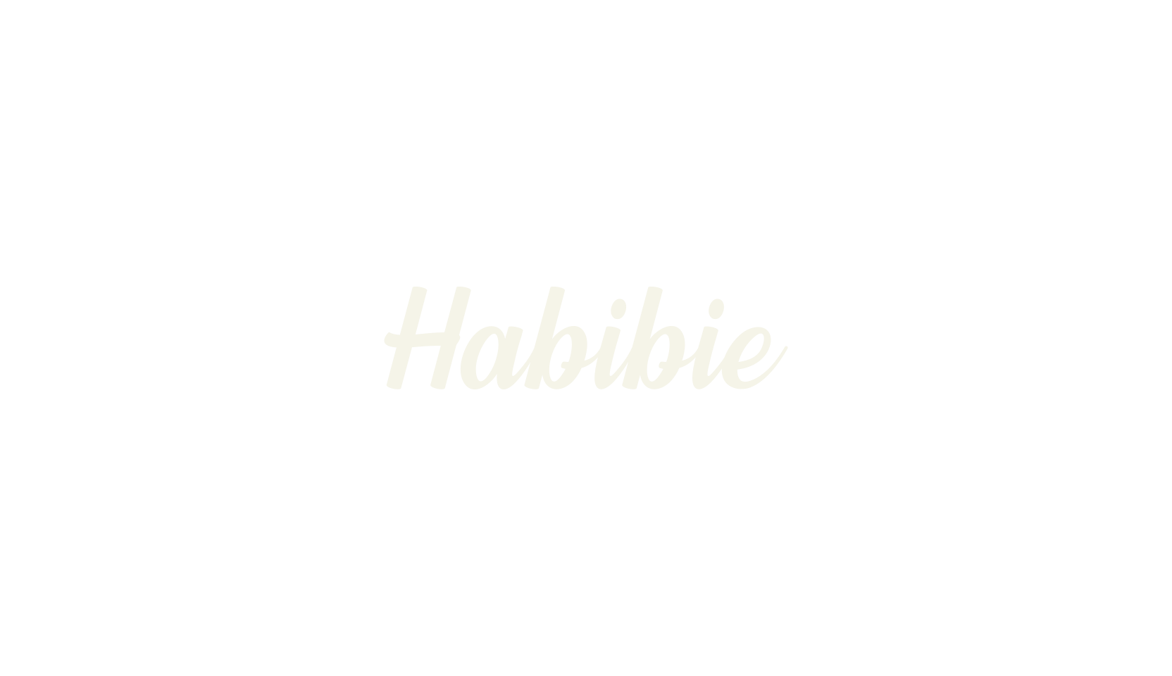 Habibie, cursive font preview