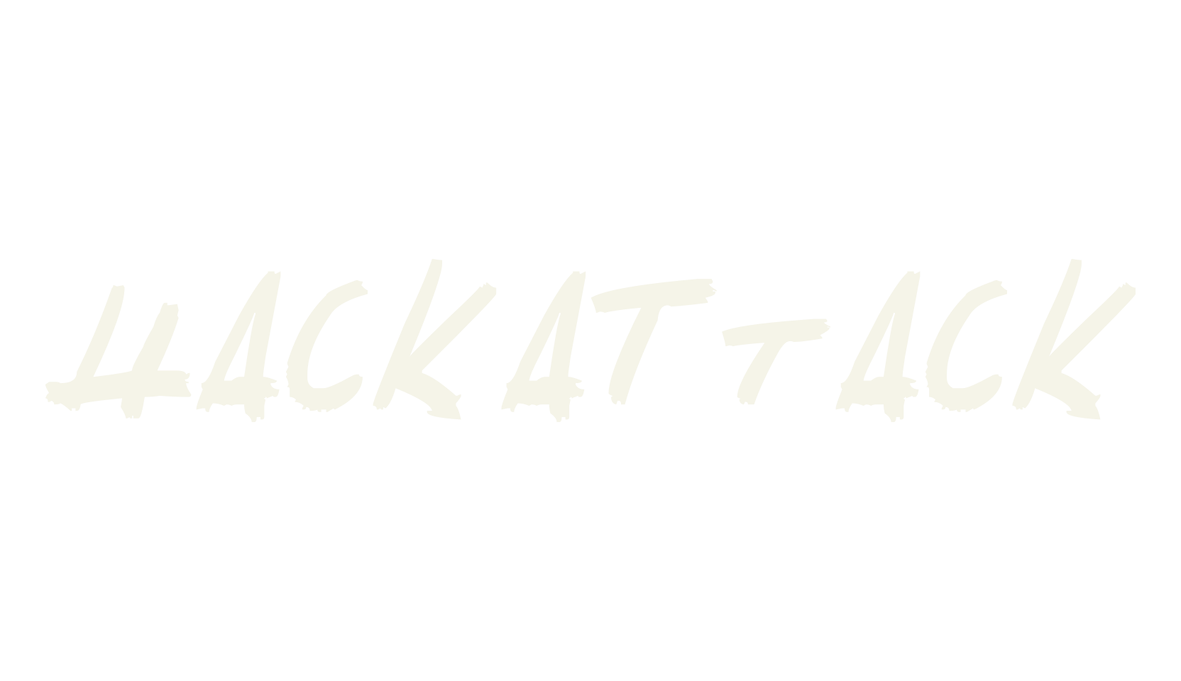 HackatTack, handwritten font preview