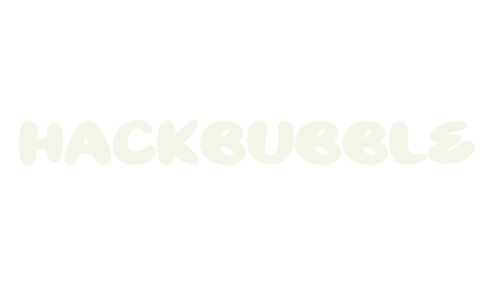 HACKBUBBLE, cute font preview