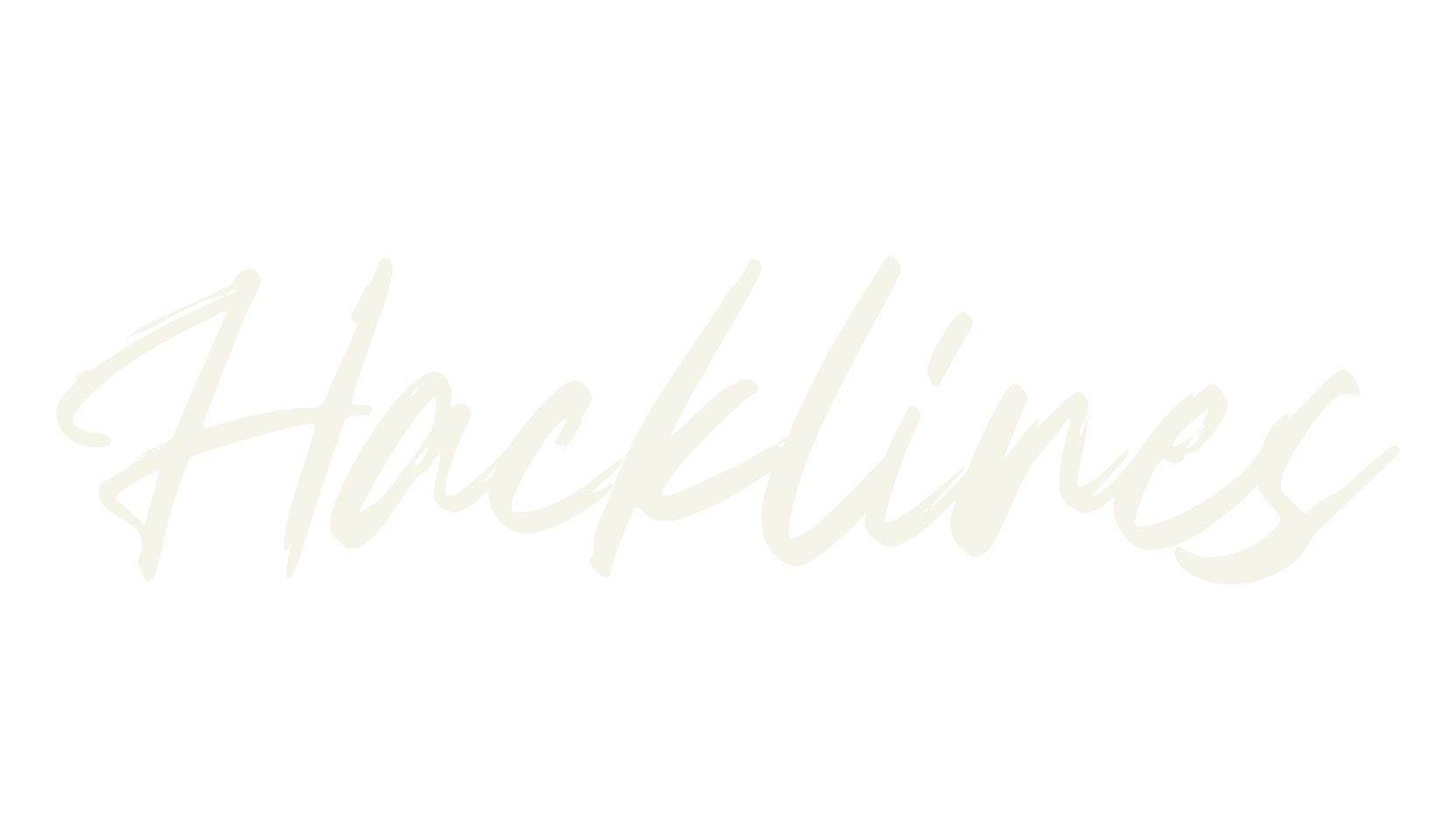 Hacklines, hand drawn font preview