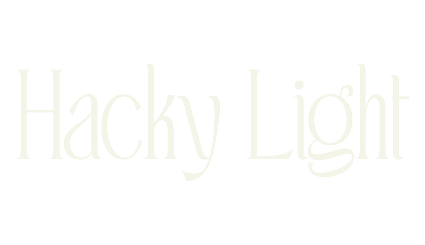 Hacky Light, vintage font preview
