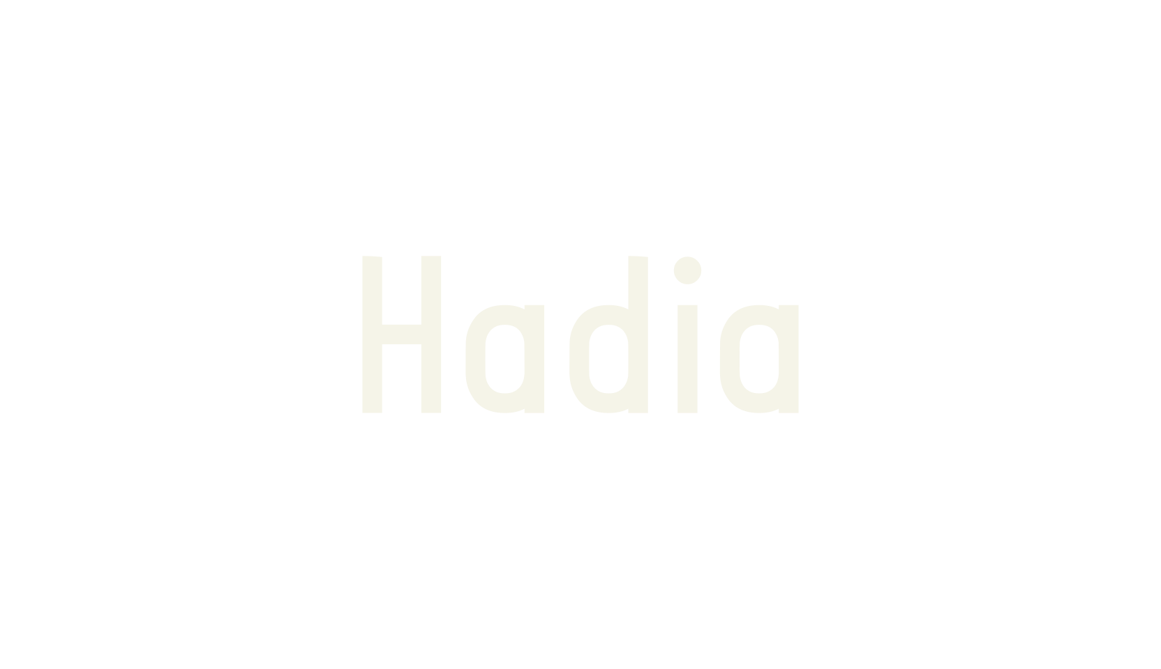 Hadia, sans font preview