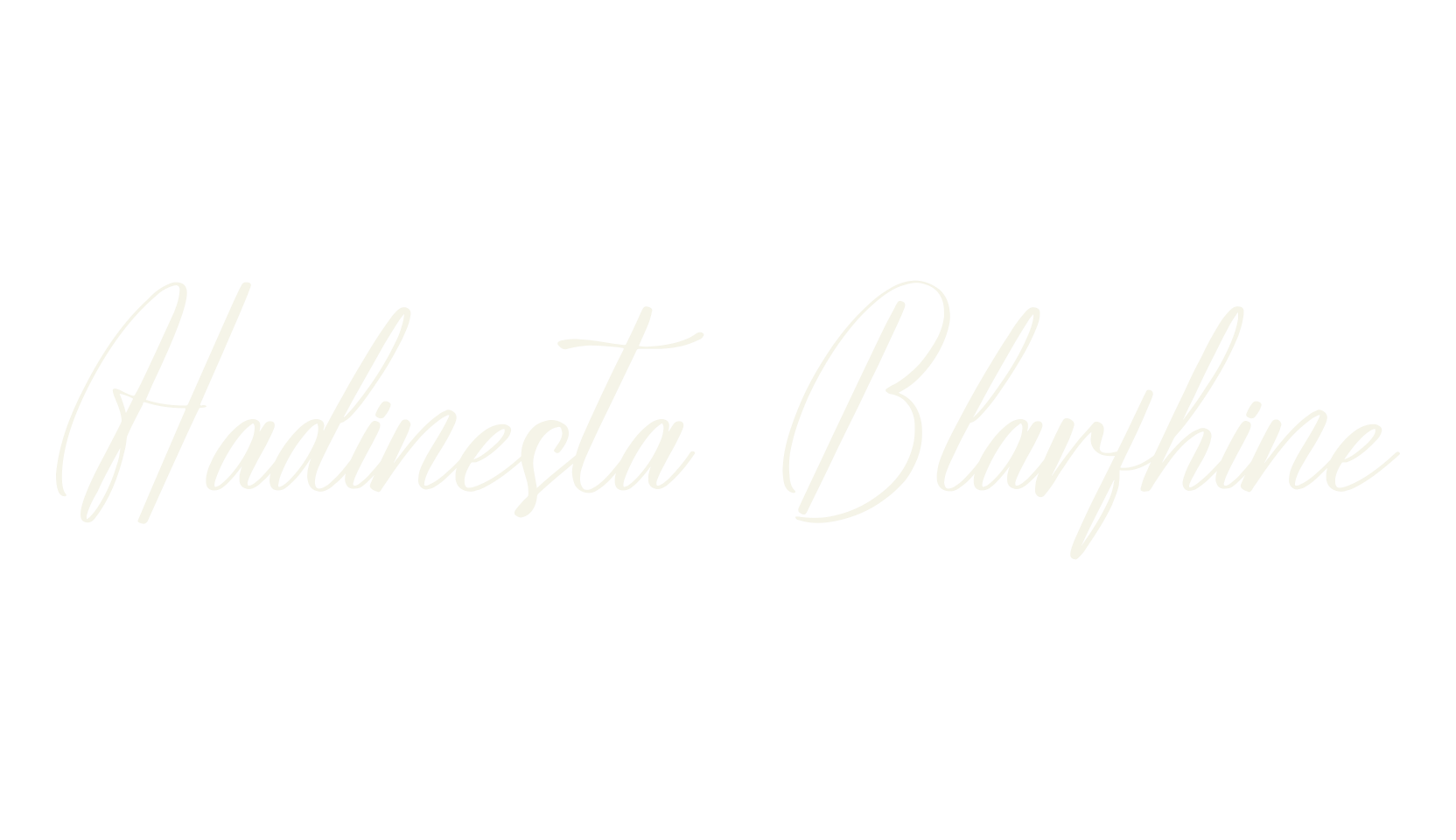 Hadinesta Blarfhine, script font preview