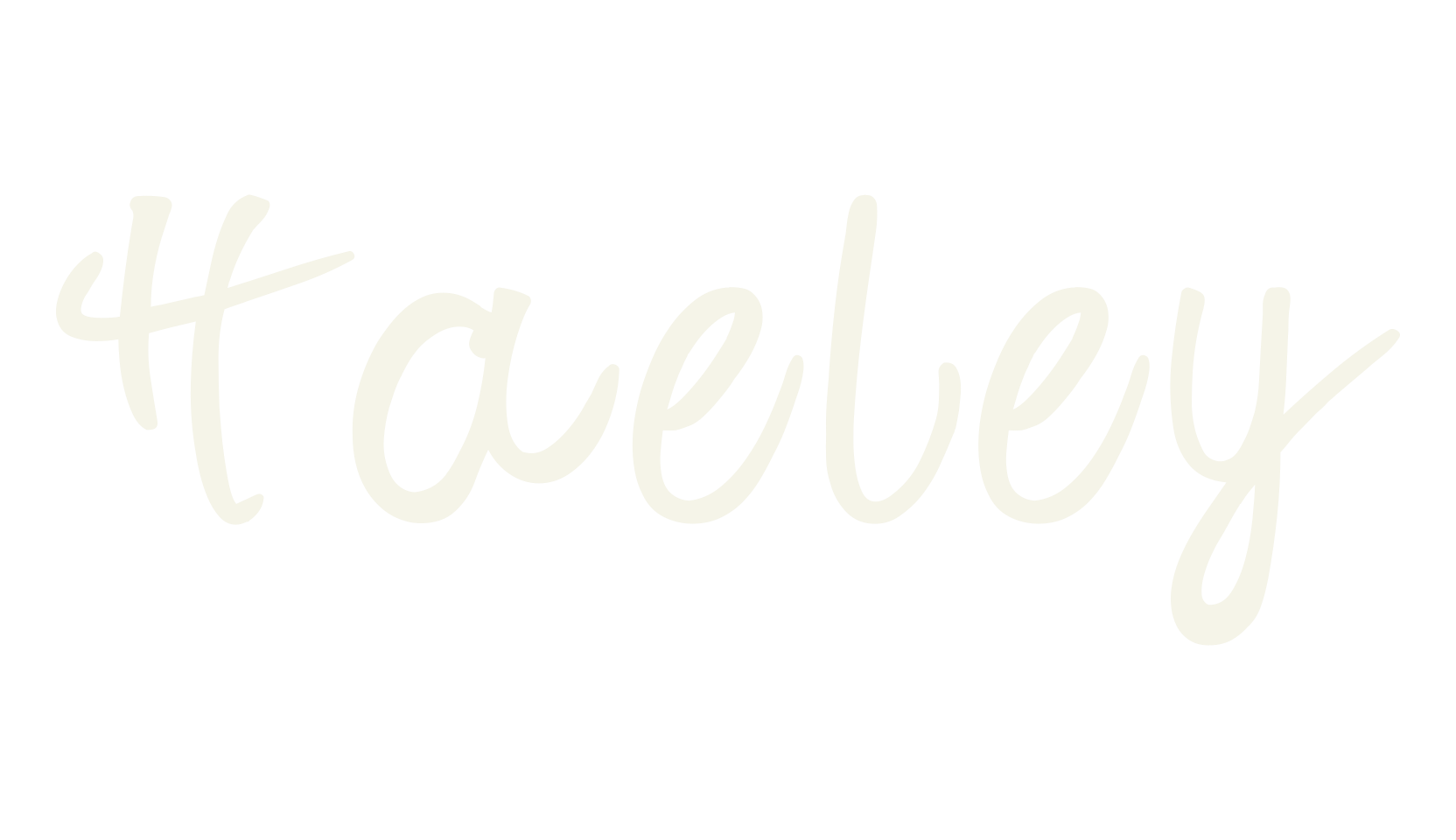 Haeley, cursive font preview