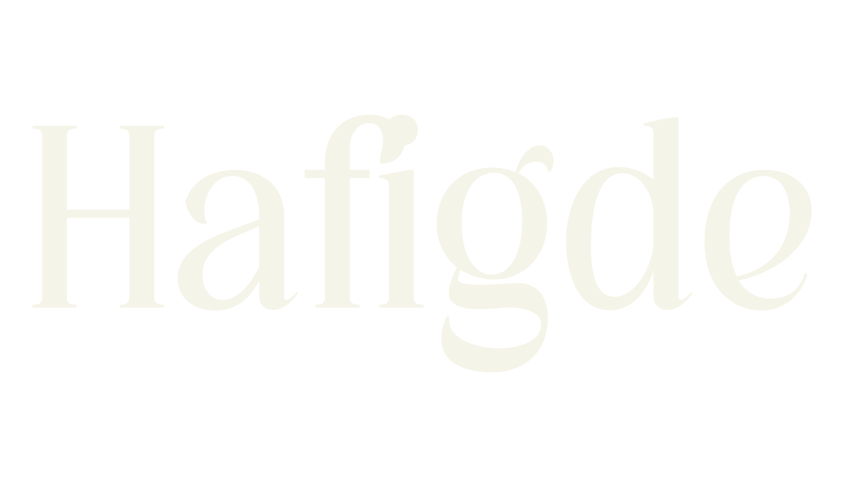 Hafigde, serif font preview