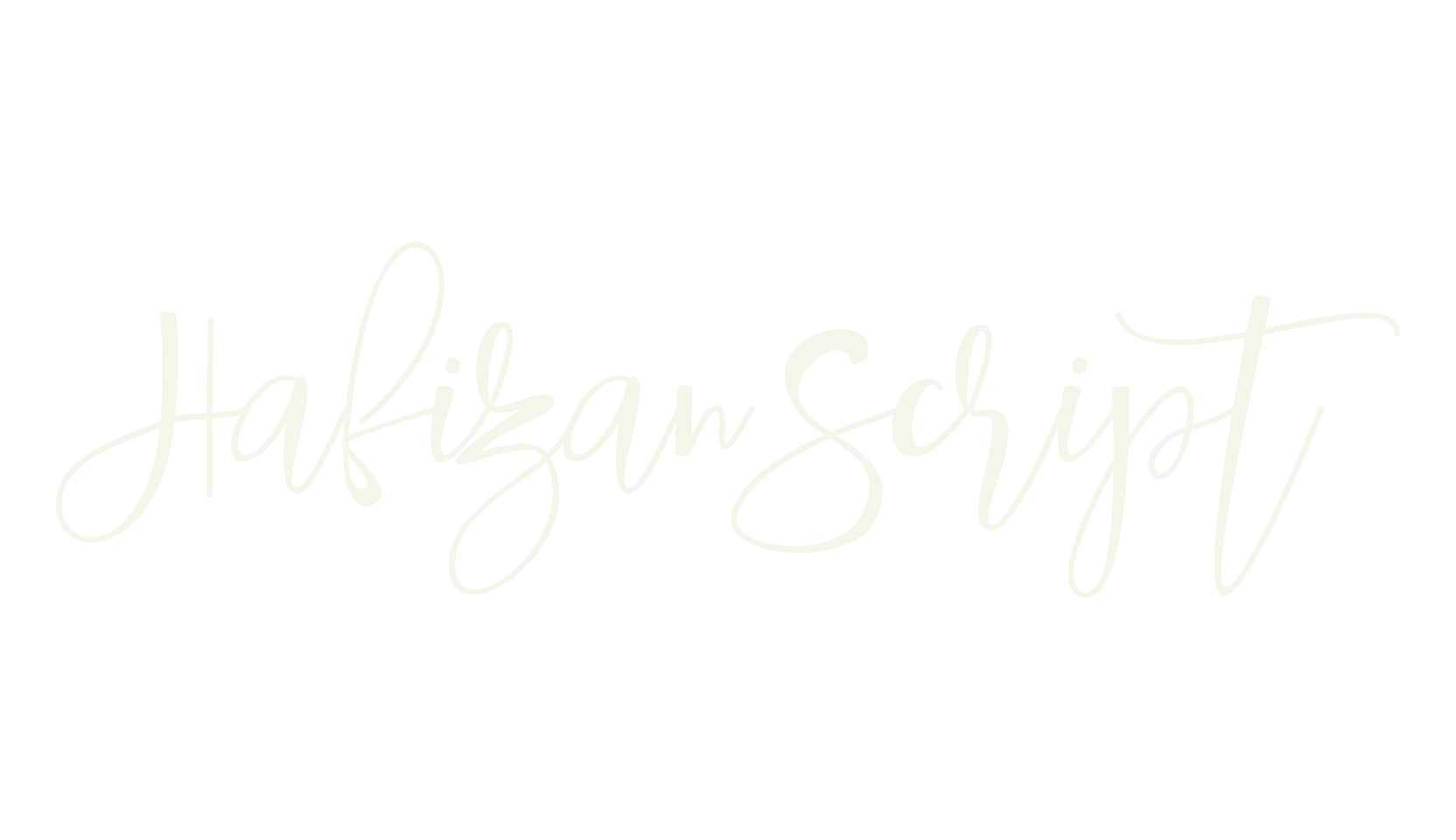 Hafizan Script, funky font preview