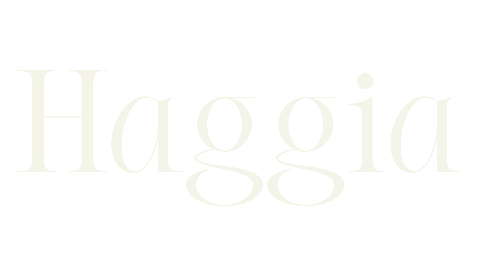 Haggia, sans serif font preview