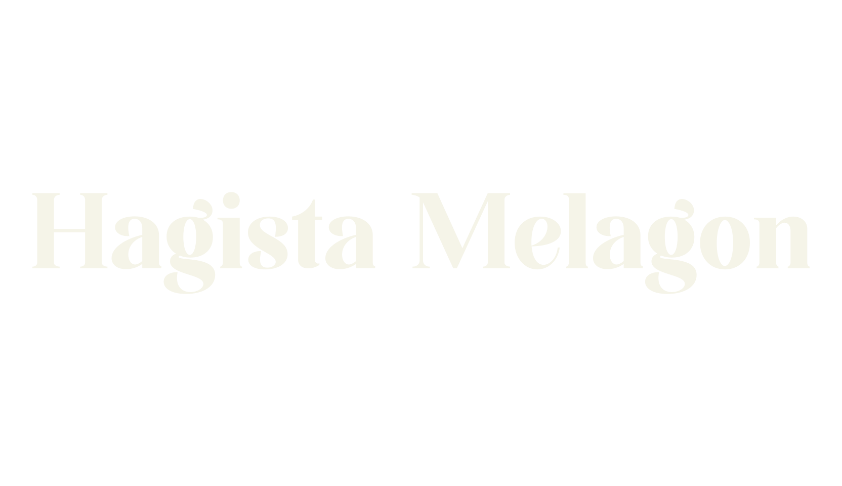Hagista Melagon, serif font preview