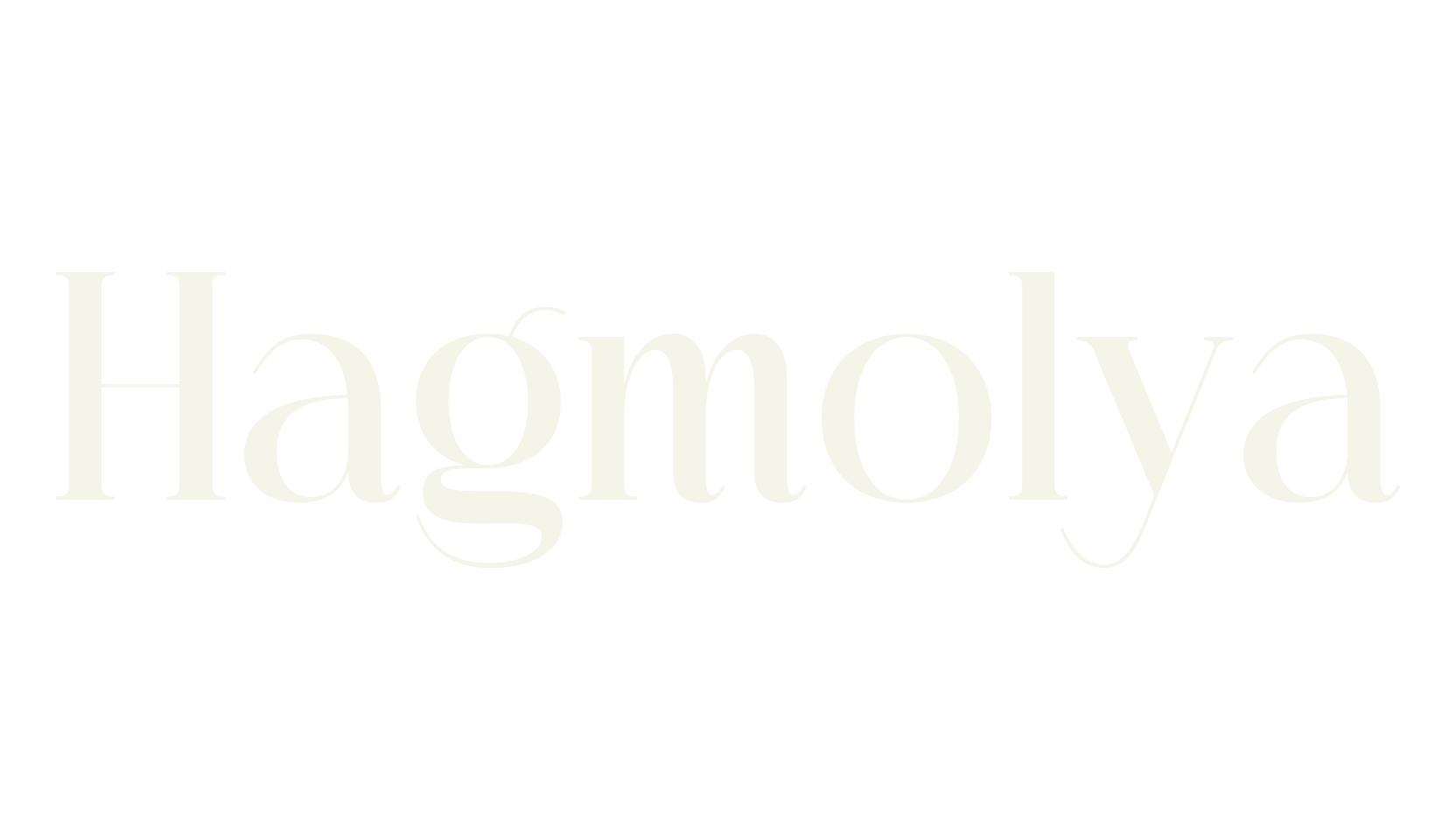 Hagmolya, serif font preview