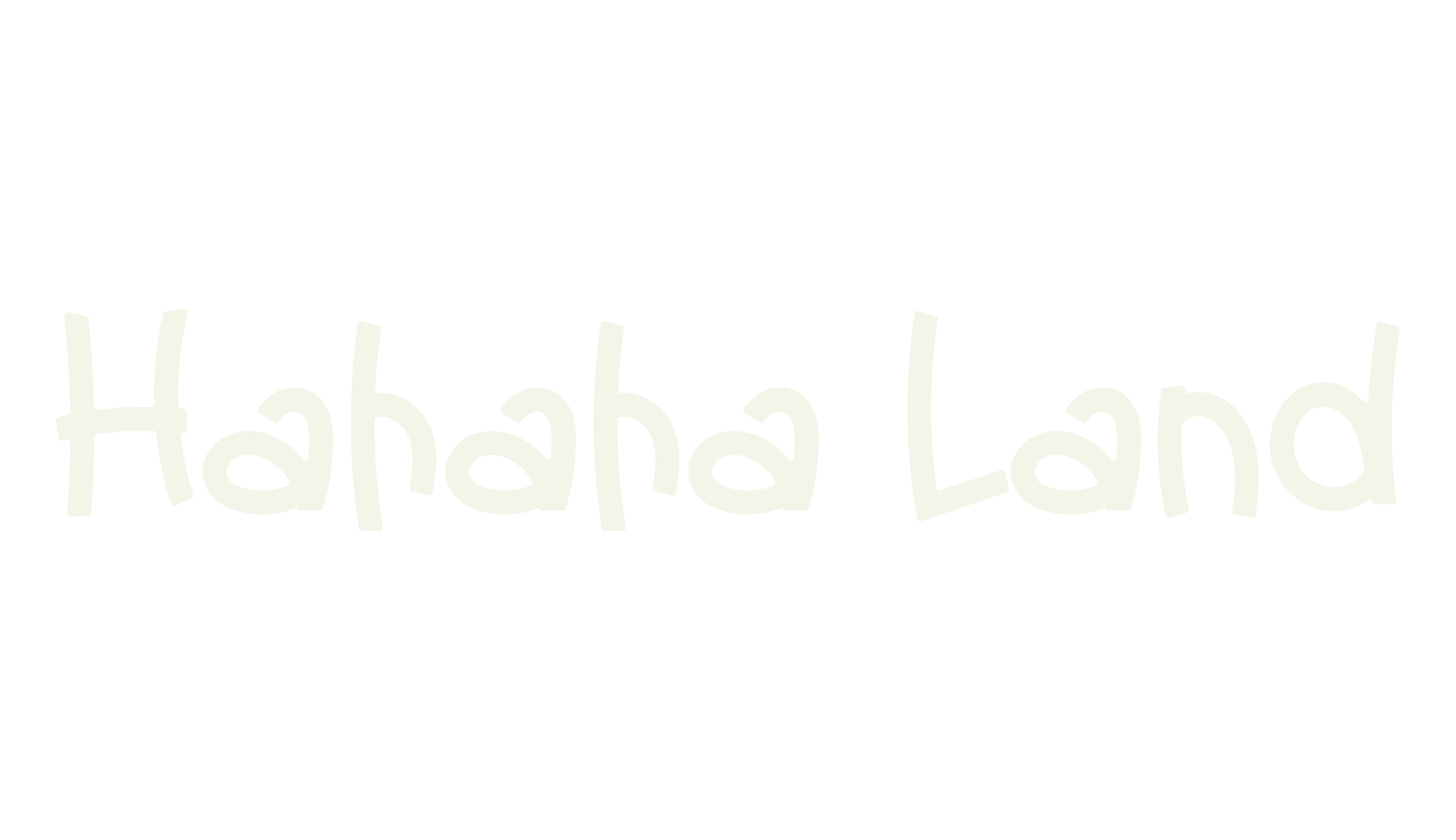Hahaha Land, baby font preview