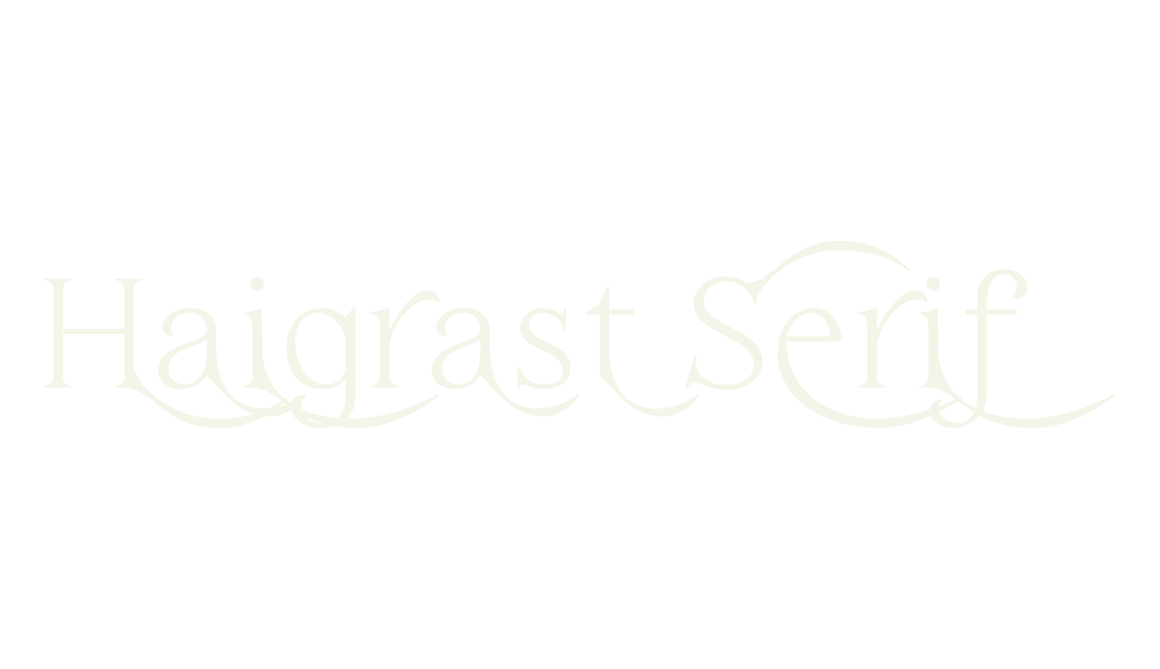 Haigrast Serif, display market font preview