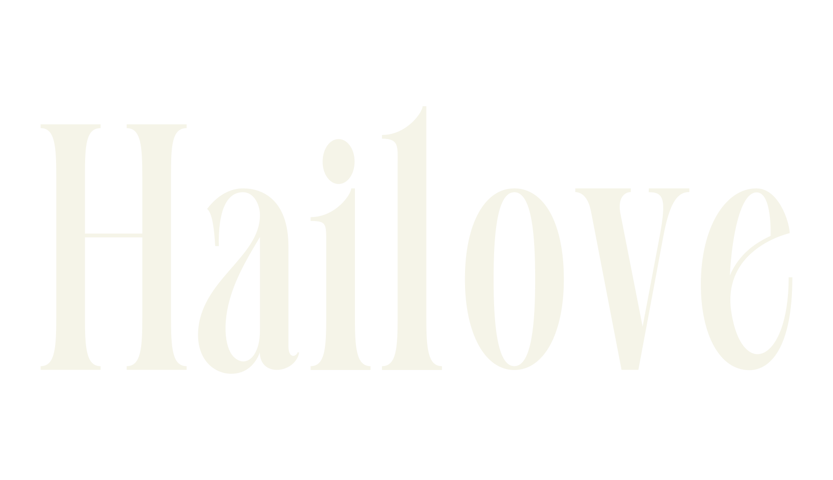 Hailove, serif font preview
