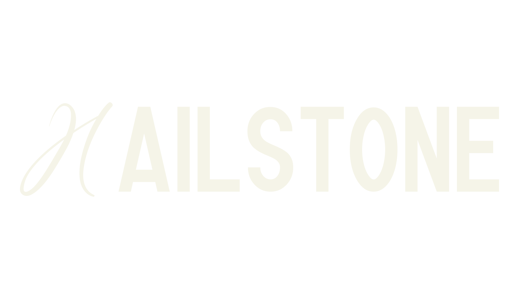 Hailstone, fancy font preview