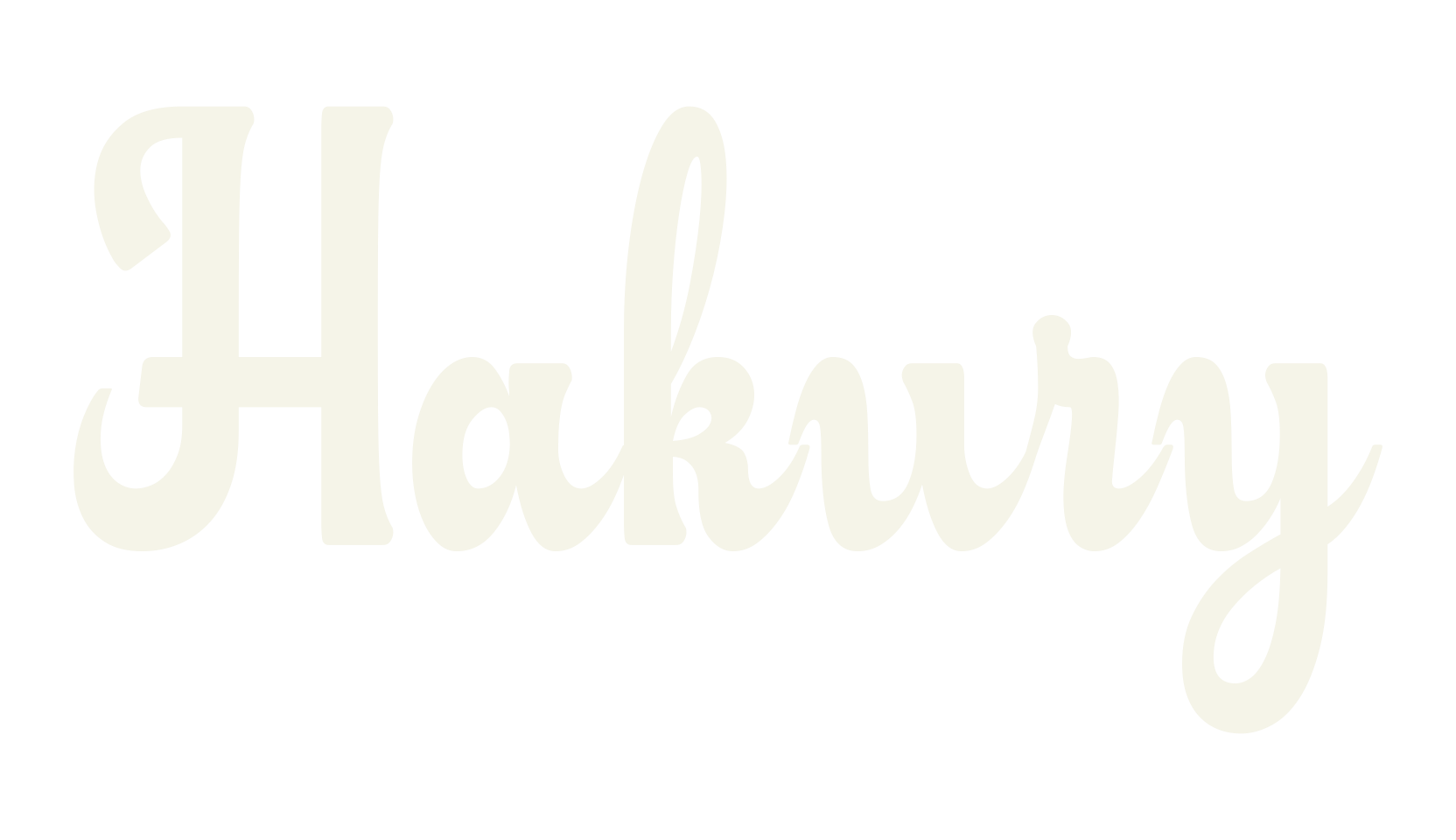 Hakury, bold font preview