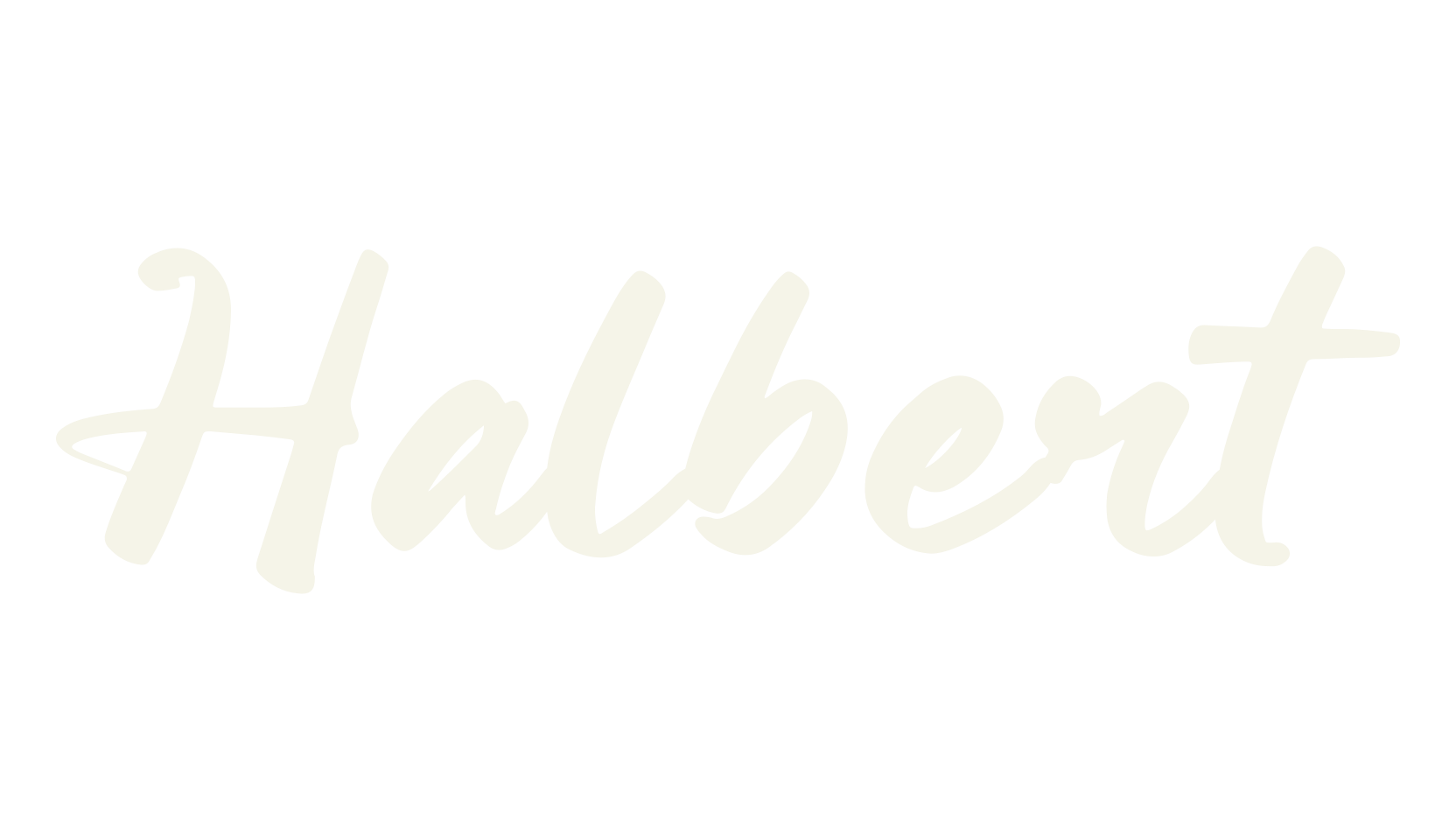Halbert, script font preview
