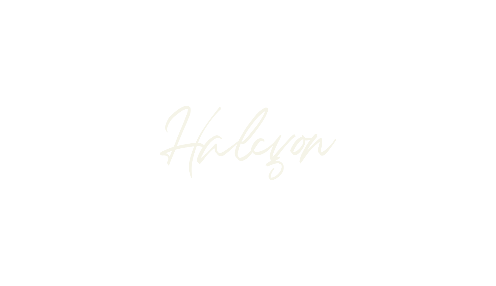 Halcyon, script font preview
