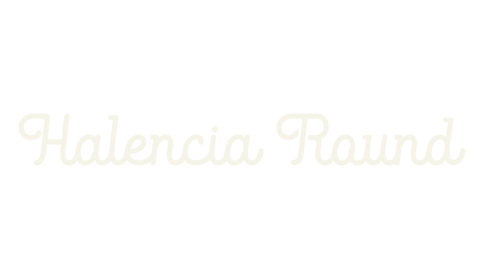 Halencia Round, fashion script font preview