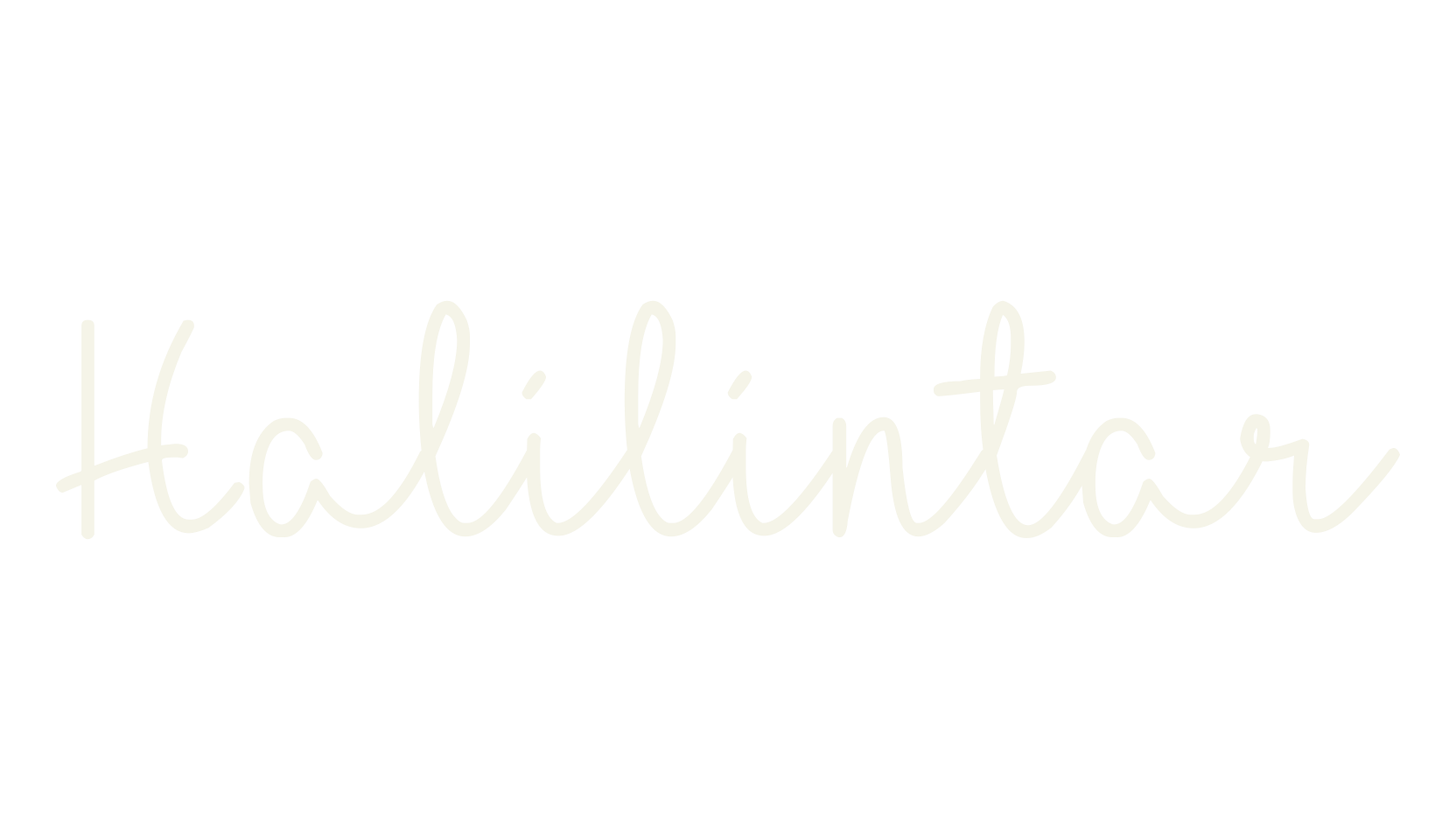 Halilintar, signature font preview