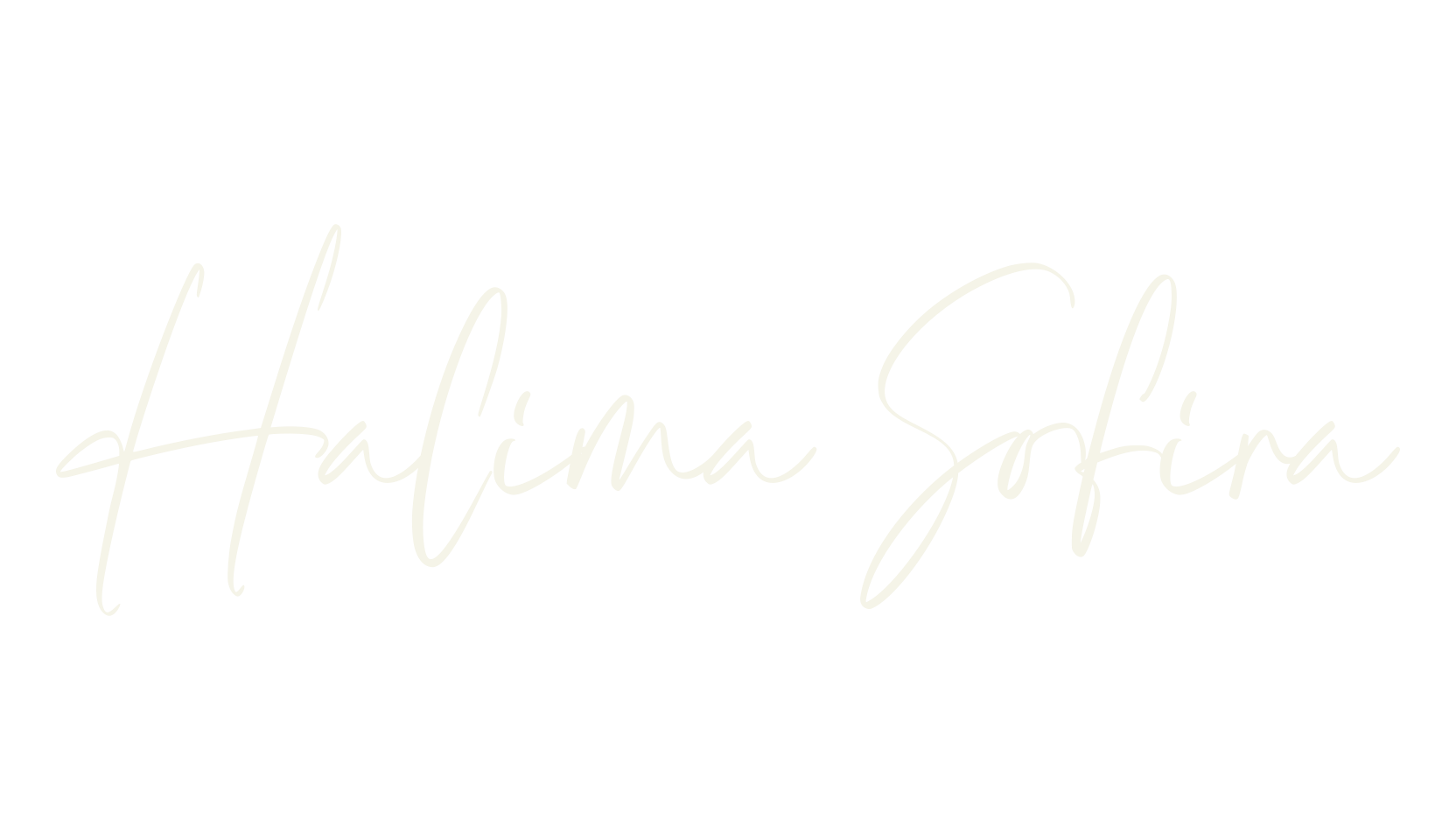 Halima Sofira, cursive font preview