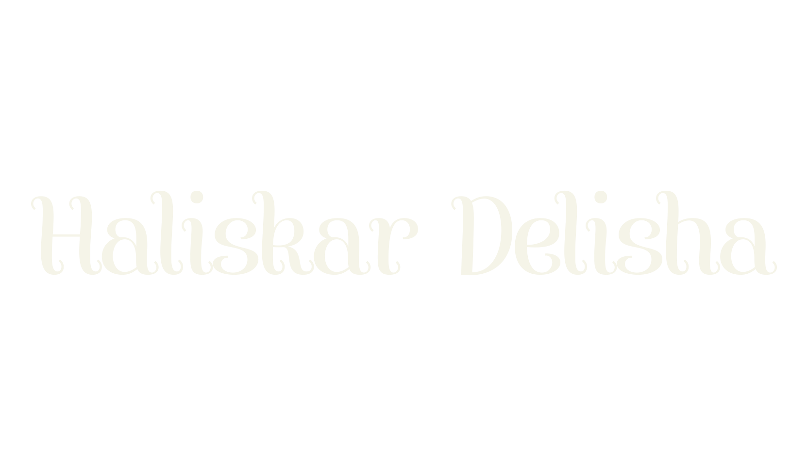 Haliskar Delisha, serif font preview