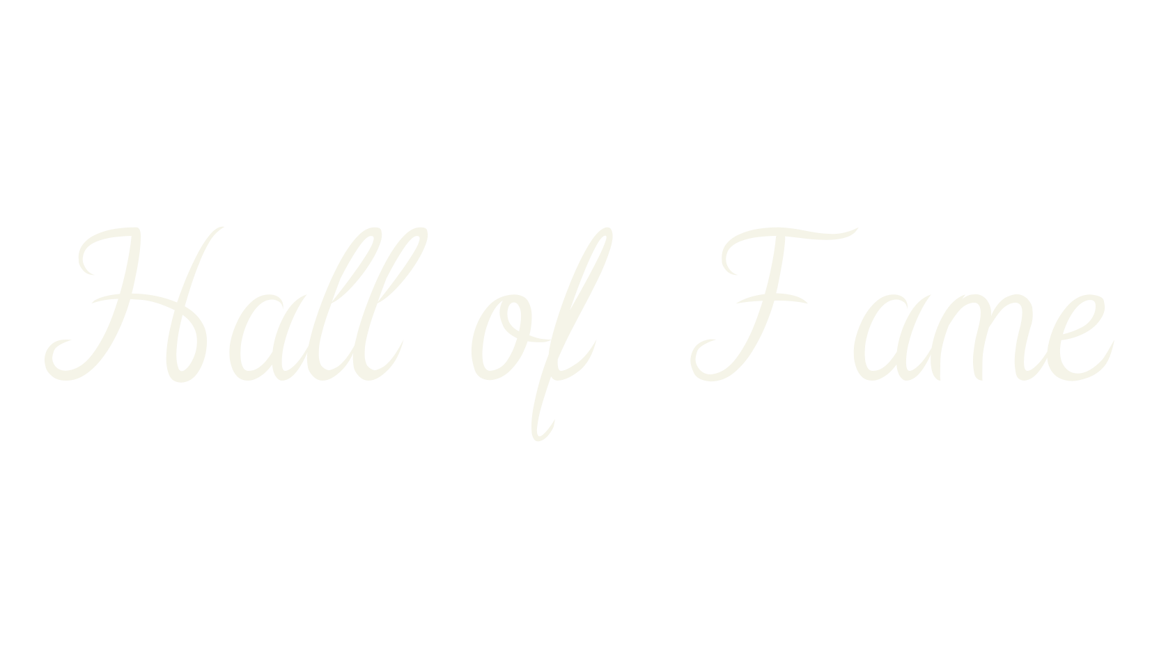 Hall of Fame, fashion script font preview
